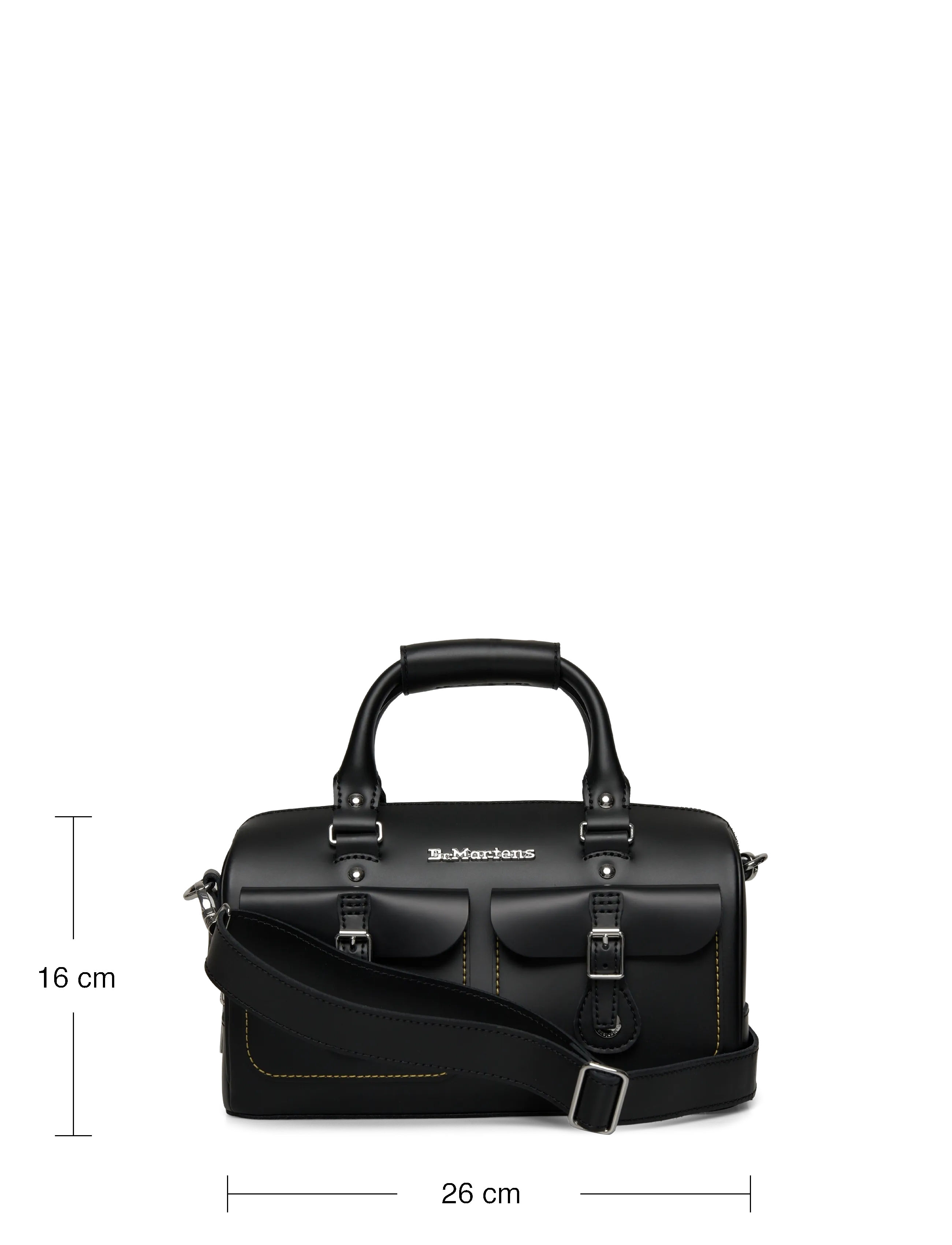 Dr. Martens - Top Handle Bag Black Kiev+Smooth - igapäevane stiil - black - 3