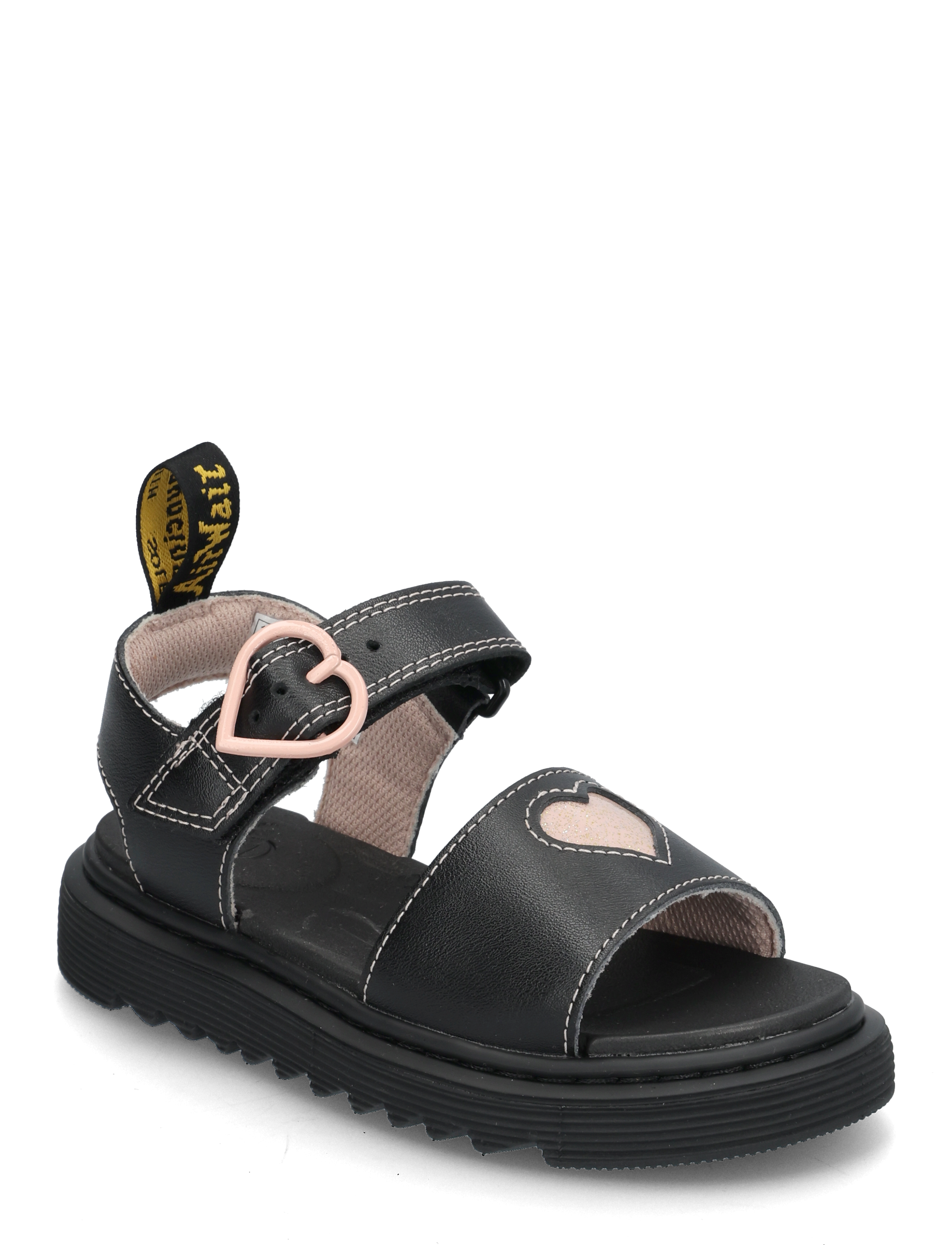 Dr. Martens Marlowe Hearts J Black+Powder Pink T Lamper+Nebula Glitter - Schoenen - BLACK+POWDER PINK / black
