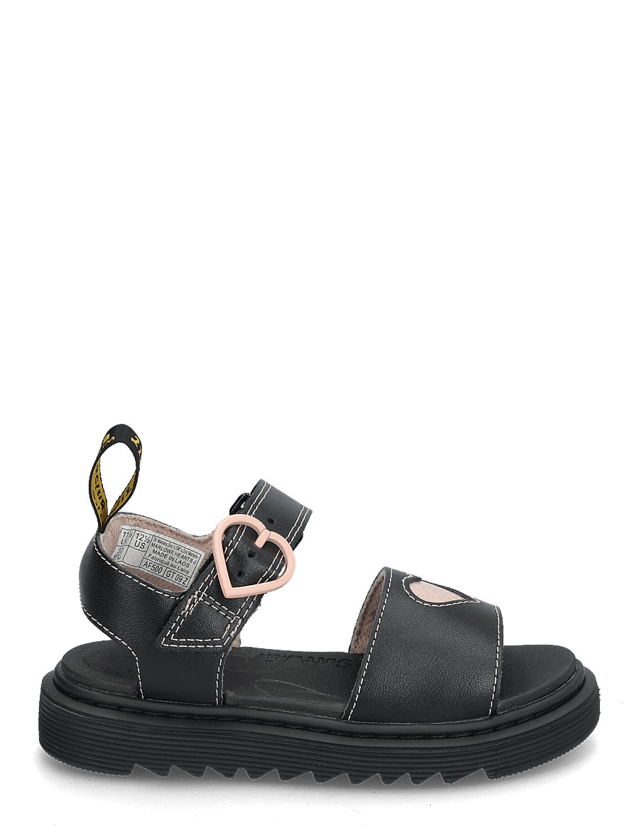 Dr. Martens - Marlowe Hearts J Black+Powder Pink T Lamper+Nebula Glitter - black+powder pink - 1