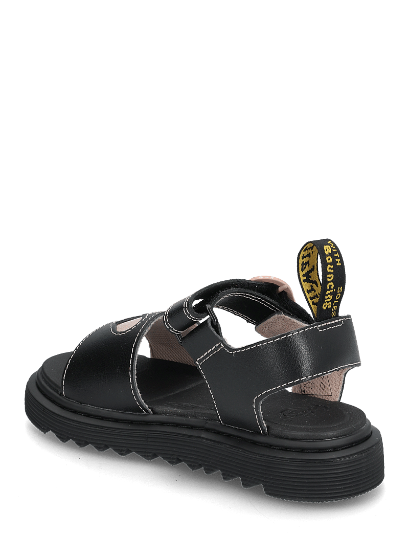 Dr. Martens - Marlowe Hearts J Black+Powder Pink T Lamper+Nebula Glitter - sandalen - black+powder pink - 2