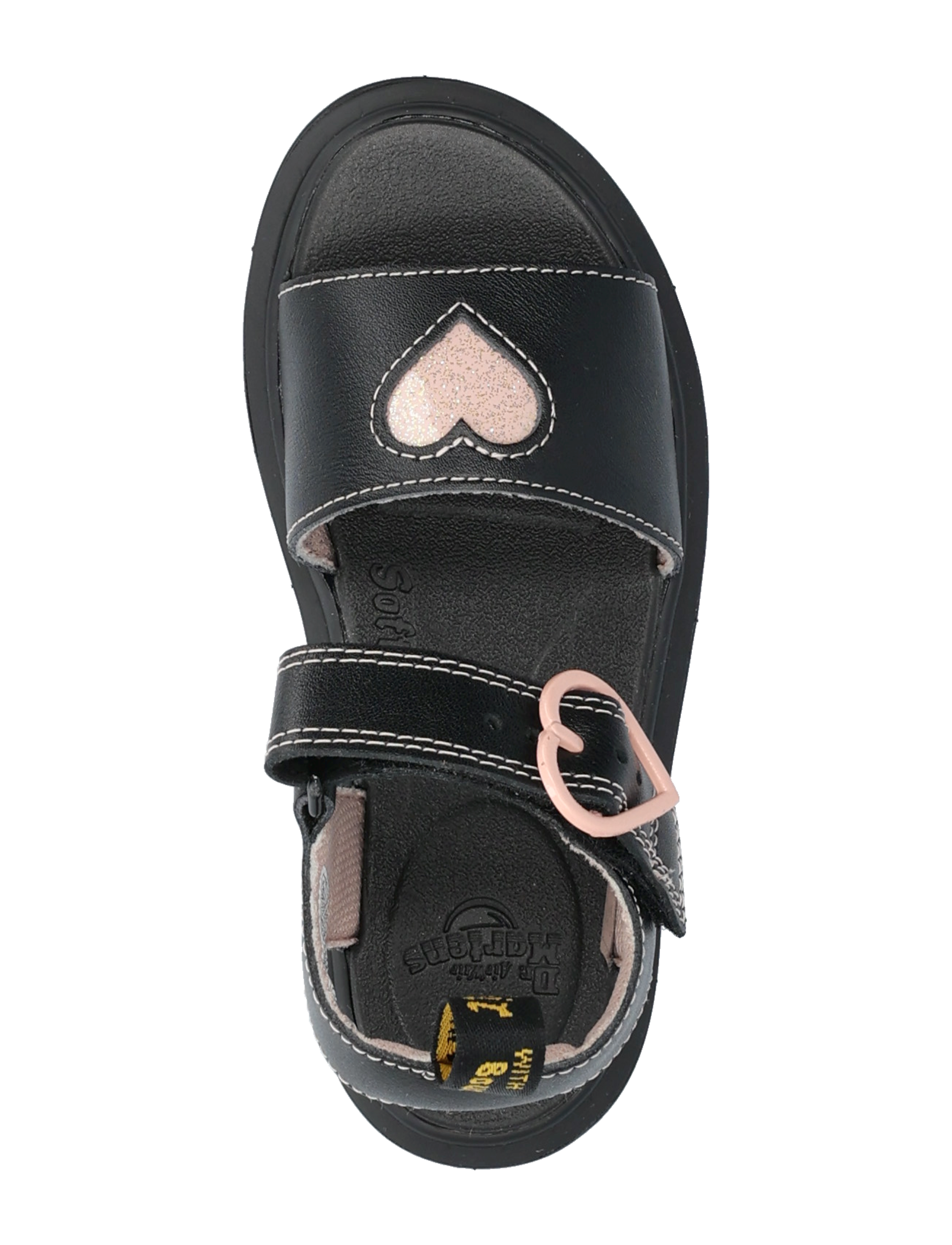 Dr. Martens - Marlowe Hearts J Black+Powder Pink T Lamper+Nebula Glitter - black+powder pink - 3