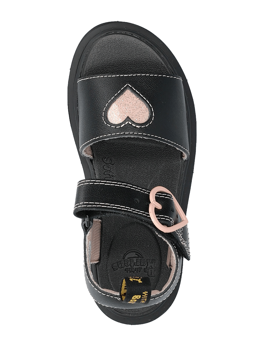 Dr. Martens - Marlowe Hearts J Black+Powder Pink T Lamper+Nebula Glitter - black+powder pink - 3