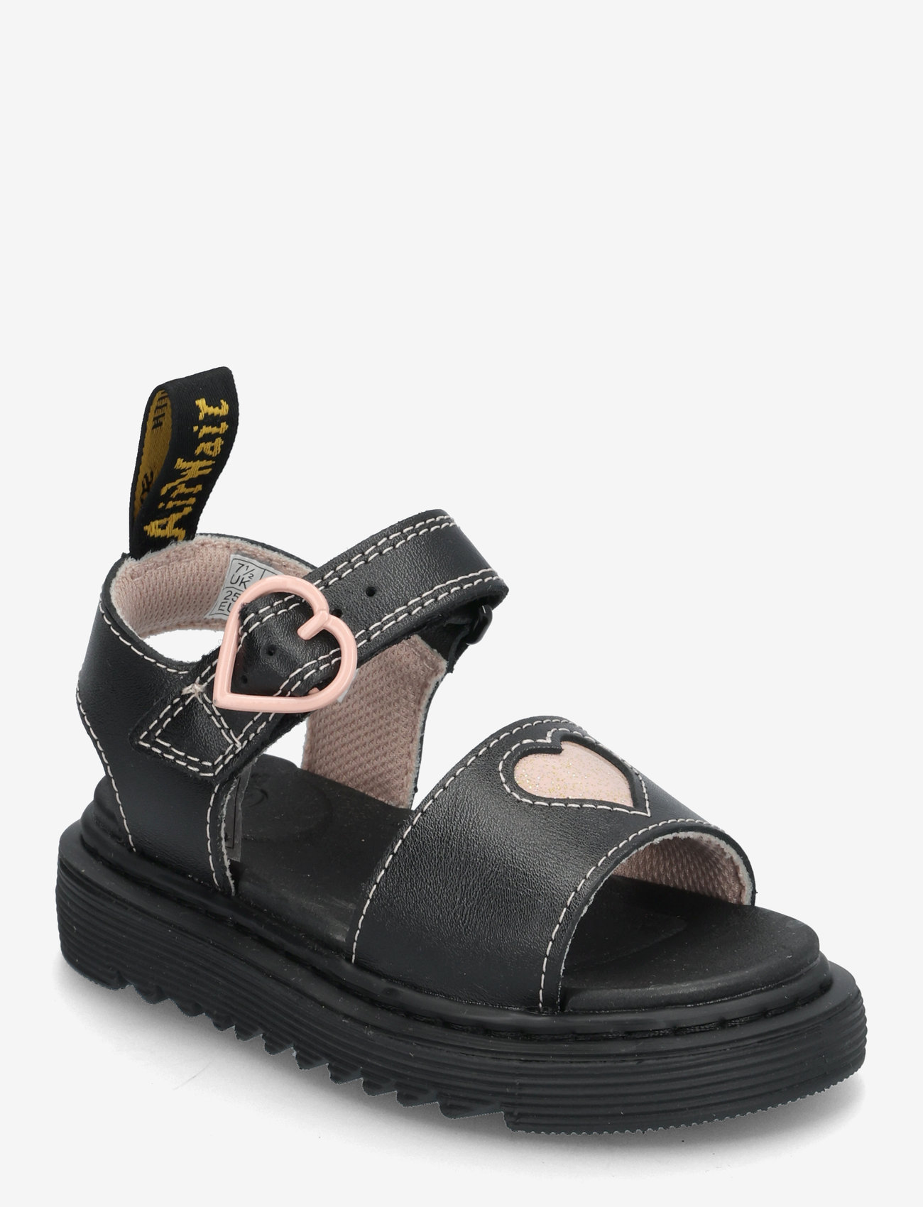 Dr. Martens - Marlowe Hearts T Black+Powder Pink T Lamper+Nebula Glitter - sandaler - black+powder pink - 0