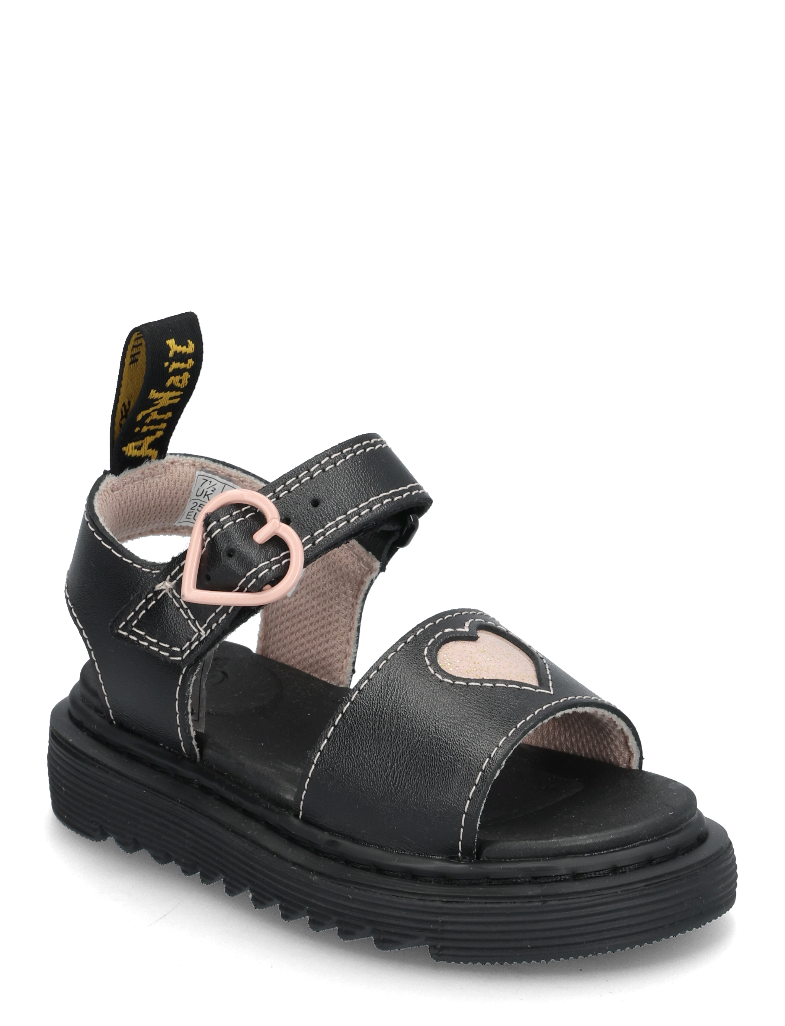 Dr. Martens Marlowe Hearts T Black+Powder Pink T Lamper+Nebula Glitter - Slippers en sandalen - BLACK+POWDER PINK / black