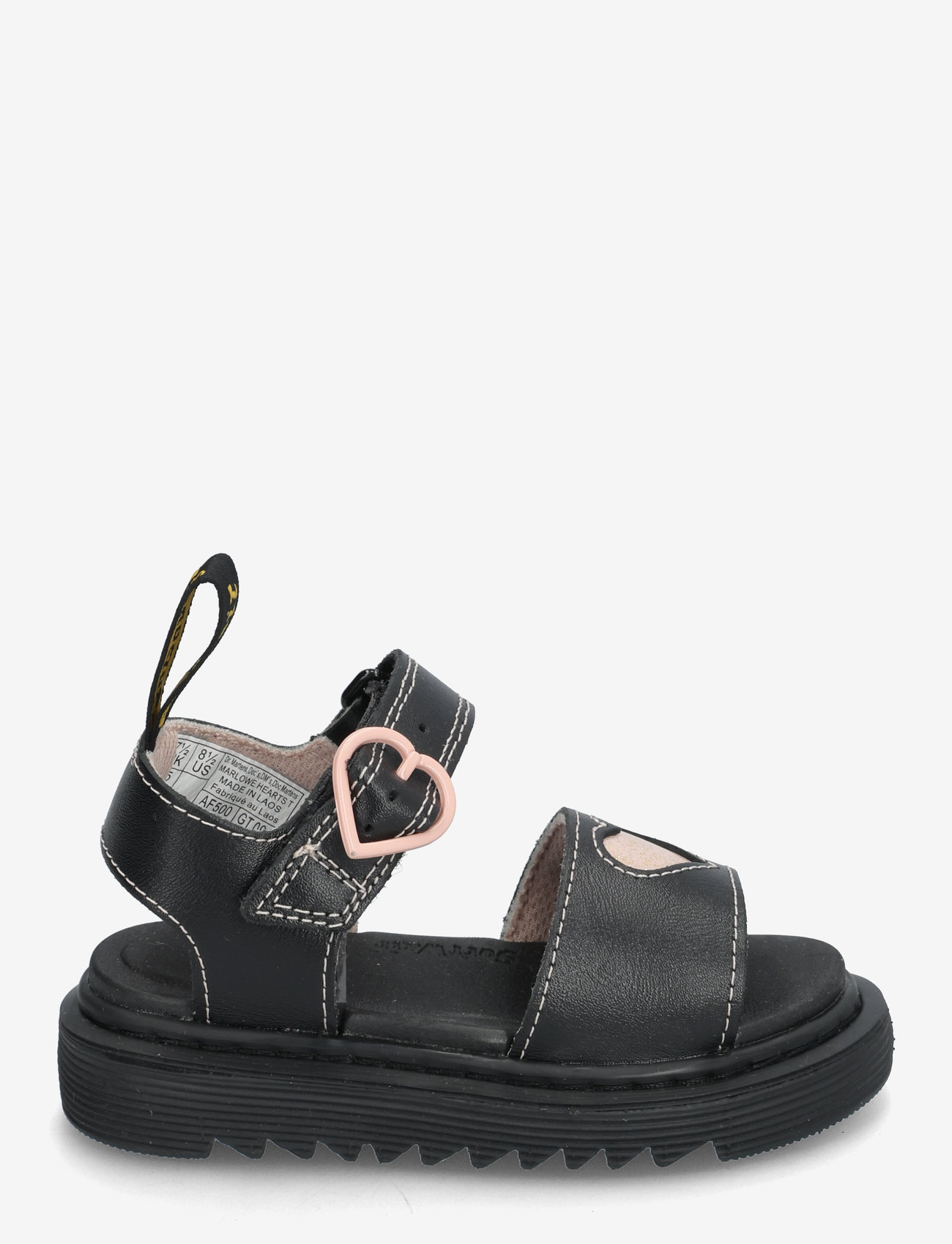 Dr. Martens - Marlowe Hearts T Black+Powder Pink T Lamper+Nebula Glitter - sandaler - black+powder pink - 1