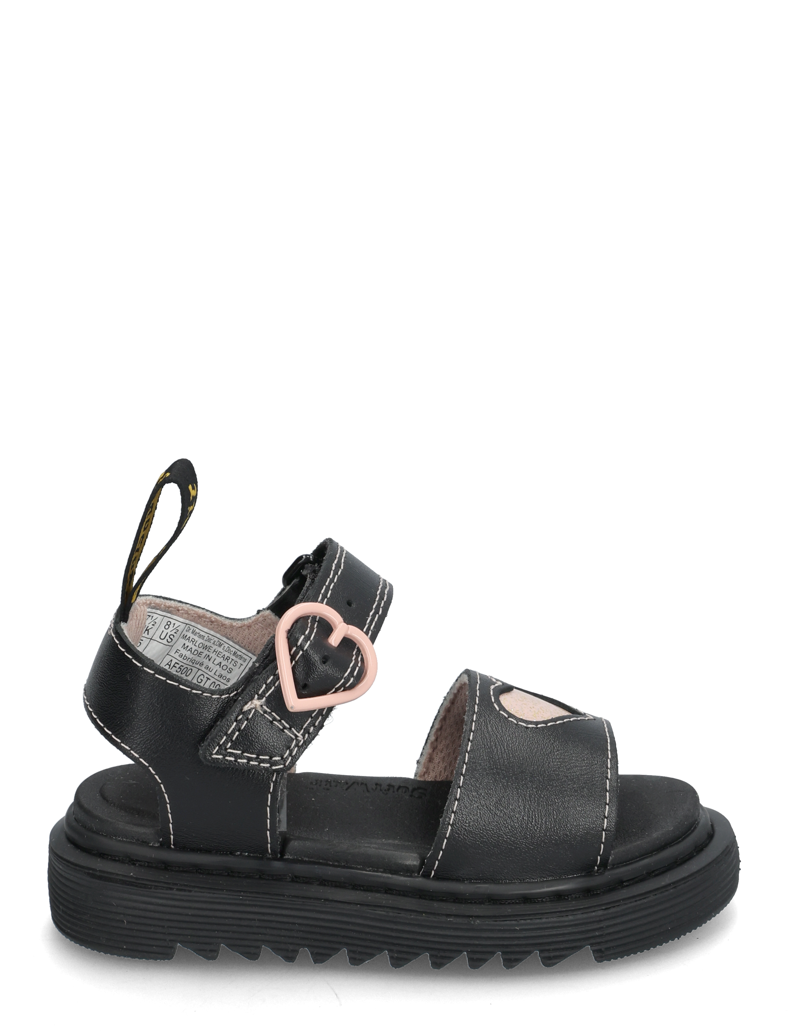 Dr. Martens - Marlowe Hearts T Black+Powder Pink T Lamper+Nebula Glitter - sandalen - black+powder pink - 1
