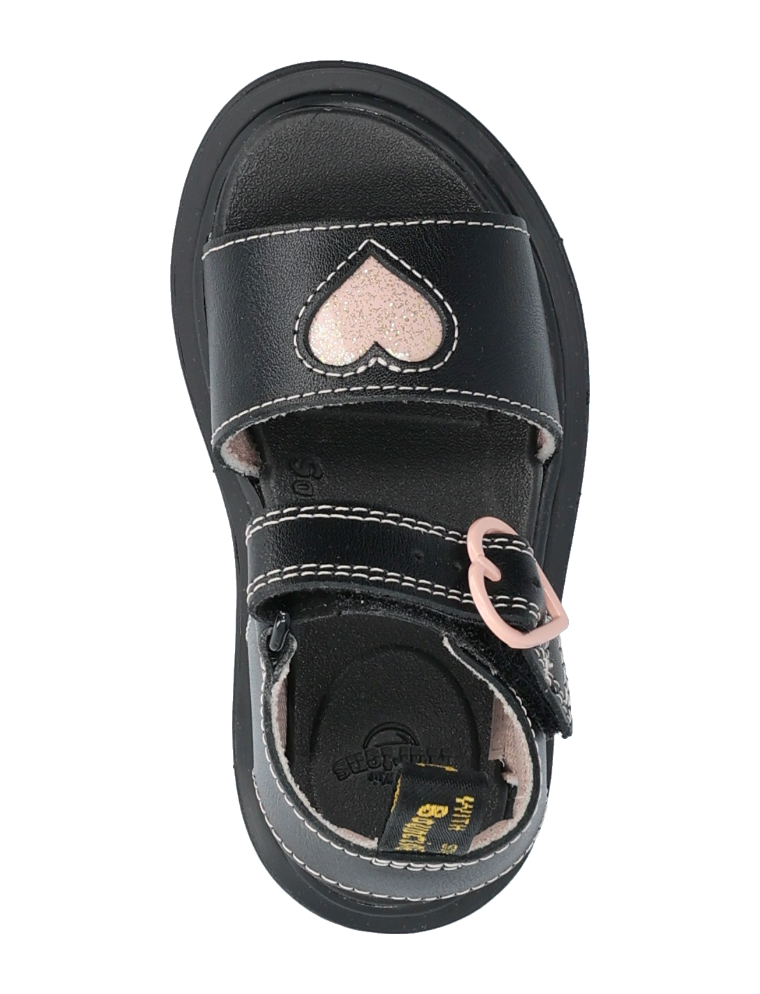Dr. Martens - Marlowe Hearts T Black+Powder Pink T Lamper+Nebula Glitter - sandalen - black+powder pink - 3