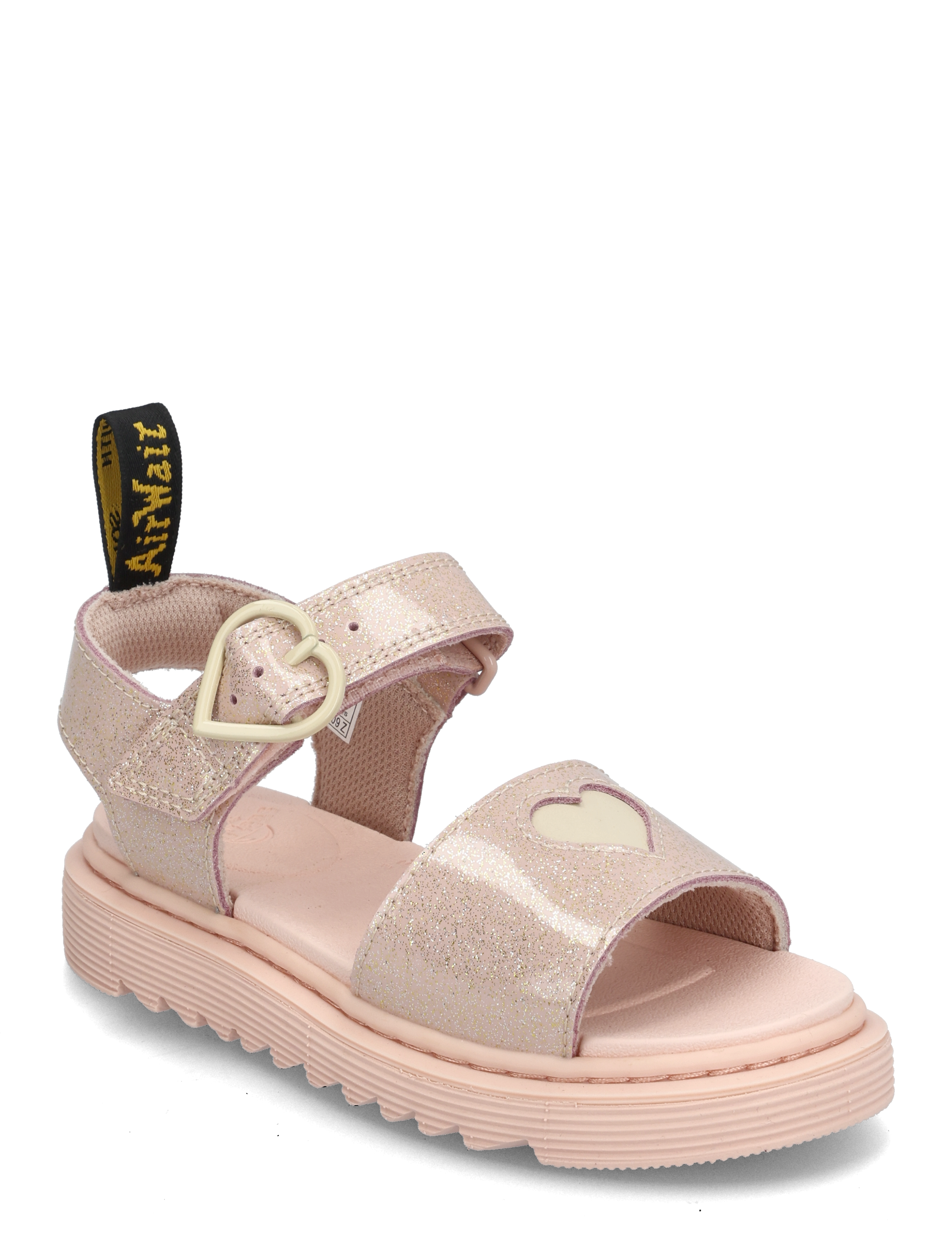 Dr. Martens - Marlowe Hearts J Powder Pink+Cloud Cream Nebula Glitter+Classic Nappa - powder pink+cloud cream - 0