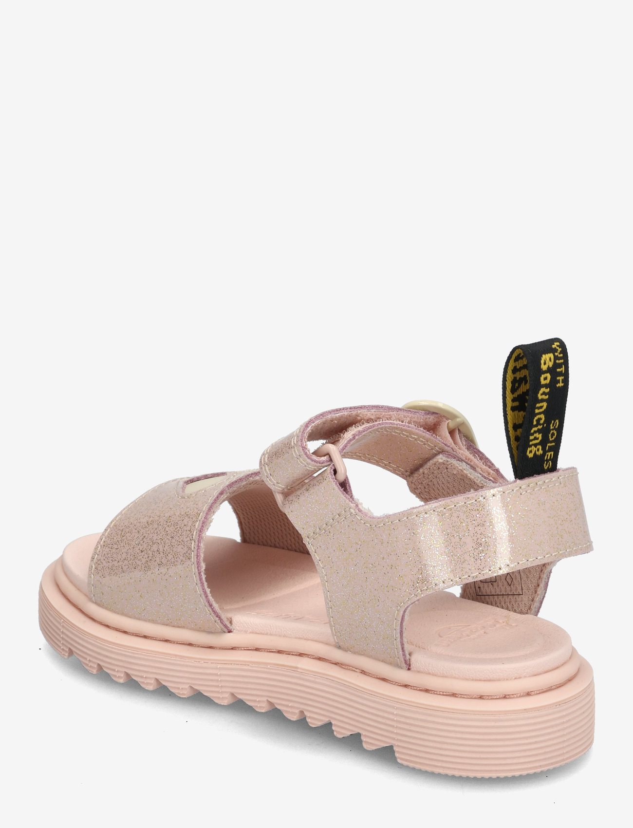Dr. Martens - Marlowe Hearts J Powder Pink+Cloud Cream Nebula Glitter+Classic Nappa - sandaler - powder pink+cloud cream - 2