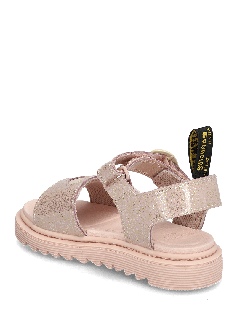 Dr. Martens - Marlowe Hearts J Powder Pink+Cloud Cream Nebula Glitter+Classic Nappa - sandaler - powder pink+cloud cream - 2