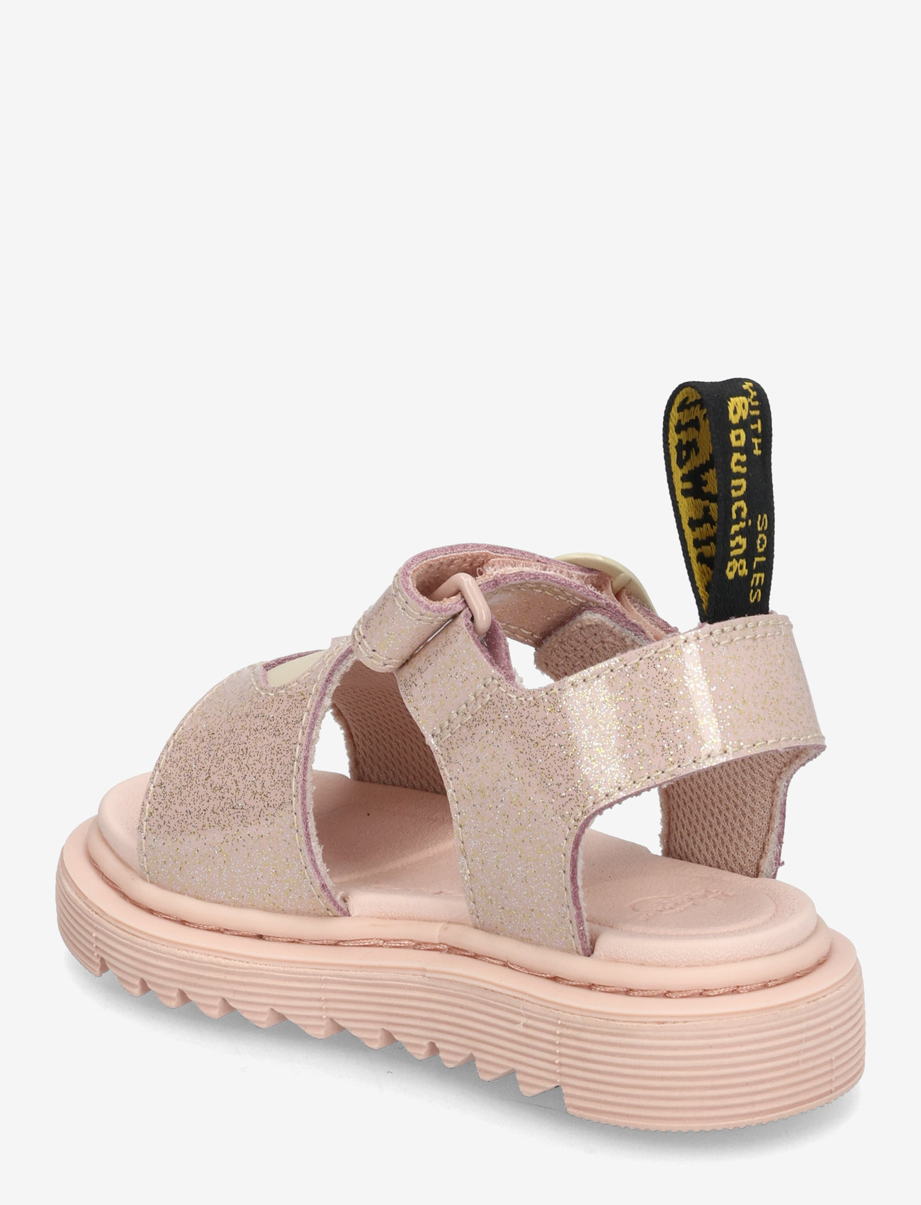 Dr. Martens - Marlowe Hearts T Powder Pink+Cloud Cream Nebula Glitter+Classic Nappa - sandaler - powder pink+cloud cream - 2