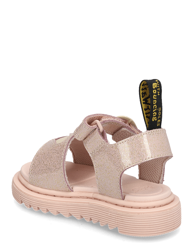 Dr. Martens - Marlowe Hearts T Powder Pink+Cloud Cream Nebula Glitter+Classic Nappa - sandalen - powder pink+cloud cream - 2