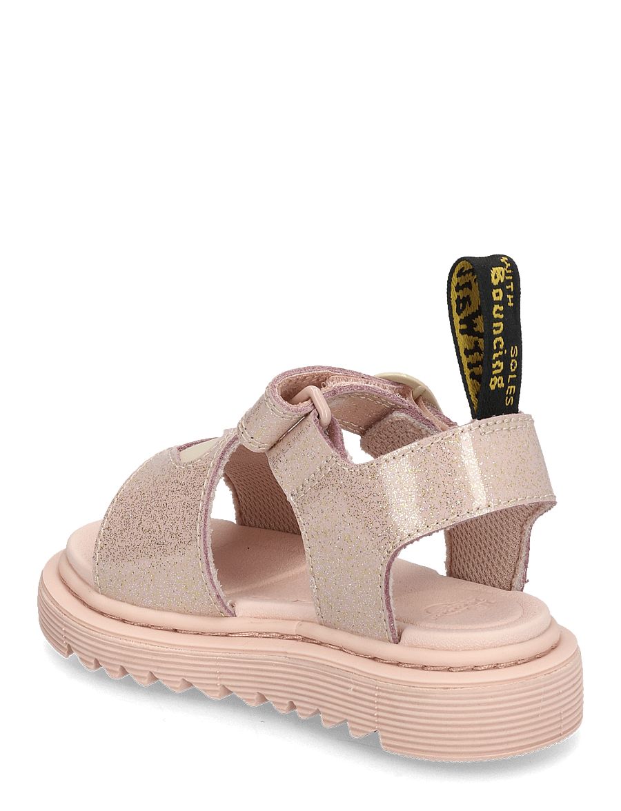 Dr. Martens - Marlowe Hearts T Powder Pink+Cloud Cream Nebula Glitter+Classic Nappa - powder pink+cloud cream - 2
