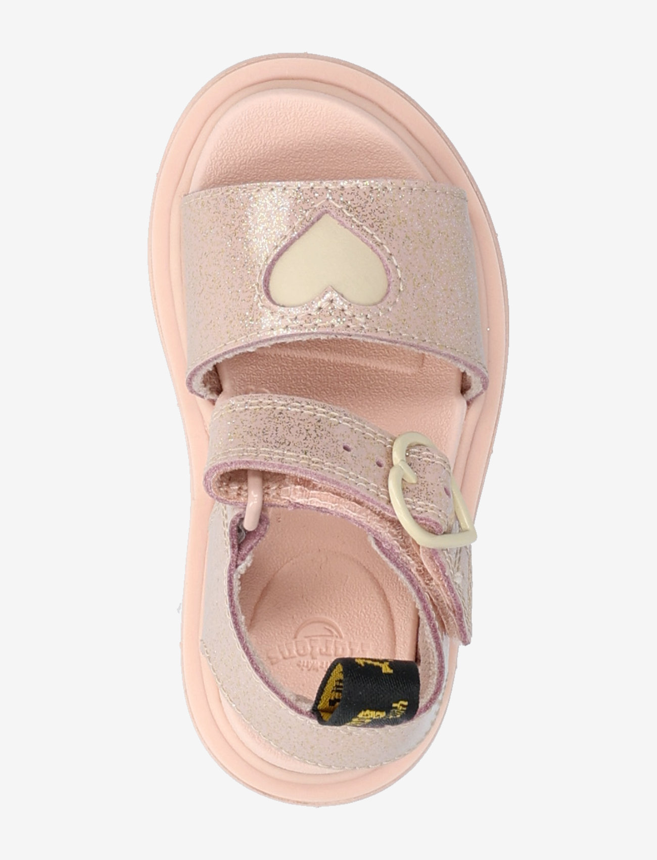 Dr. Martens - Marlowe Hearts T Powder Pink+Cloud Cream Nebula Glitter+Classic Nappa - sandaler - powder pink+cloud cream - 3