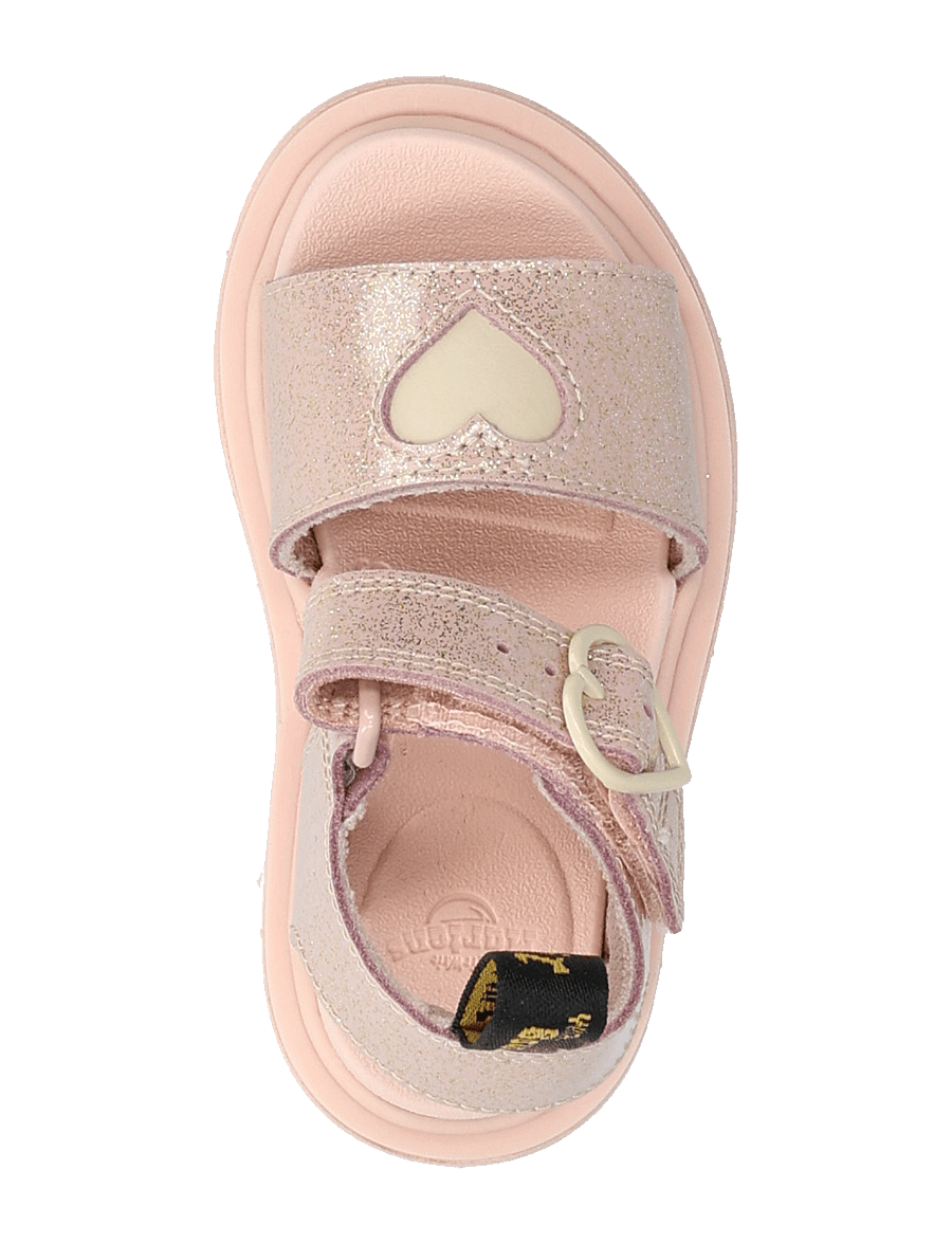 Dr. Martens - Marlowe Hearts T Powder Pink+Cloud Cream Nebula Glitter+Classic Nappa - powder pink+cloud cream - 3