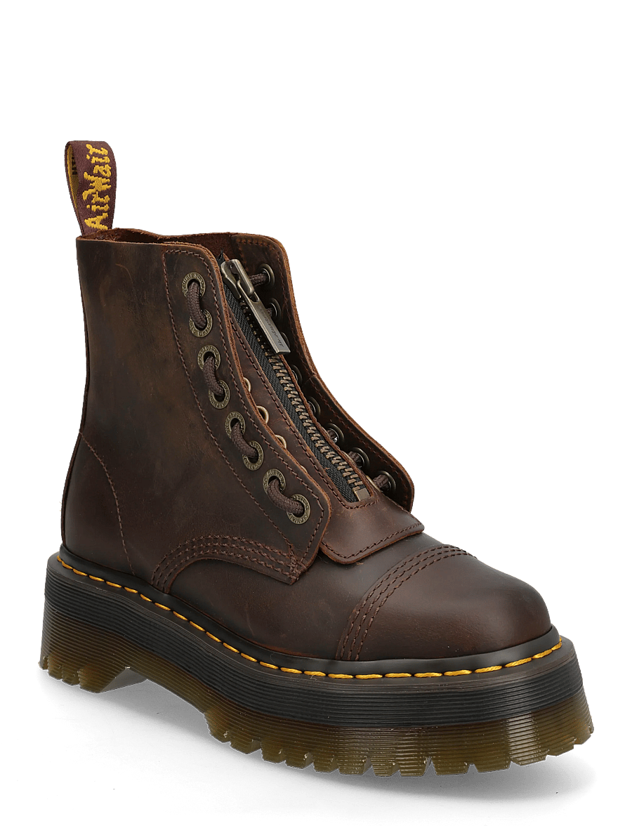 Dr. Martens - Sinclair Dark Brown Crazy Horse - kängor - dark brown - 0