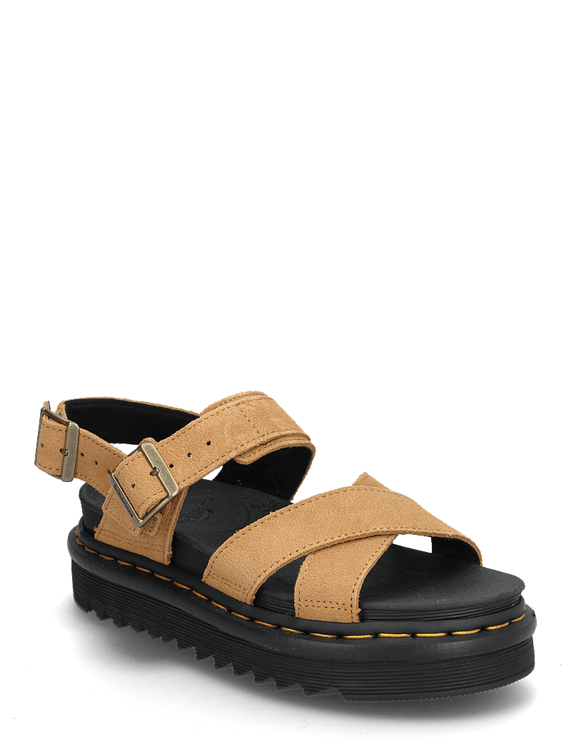 Dr. Martens - Voss Ii Tan Vt Eh Suede - flade sandaler - tan vt - 0