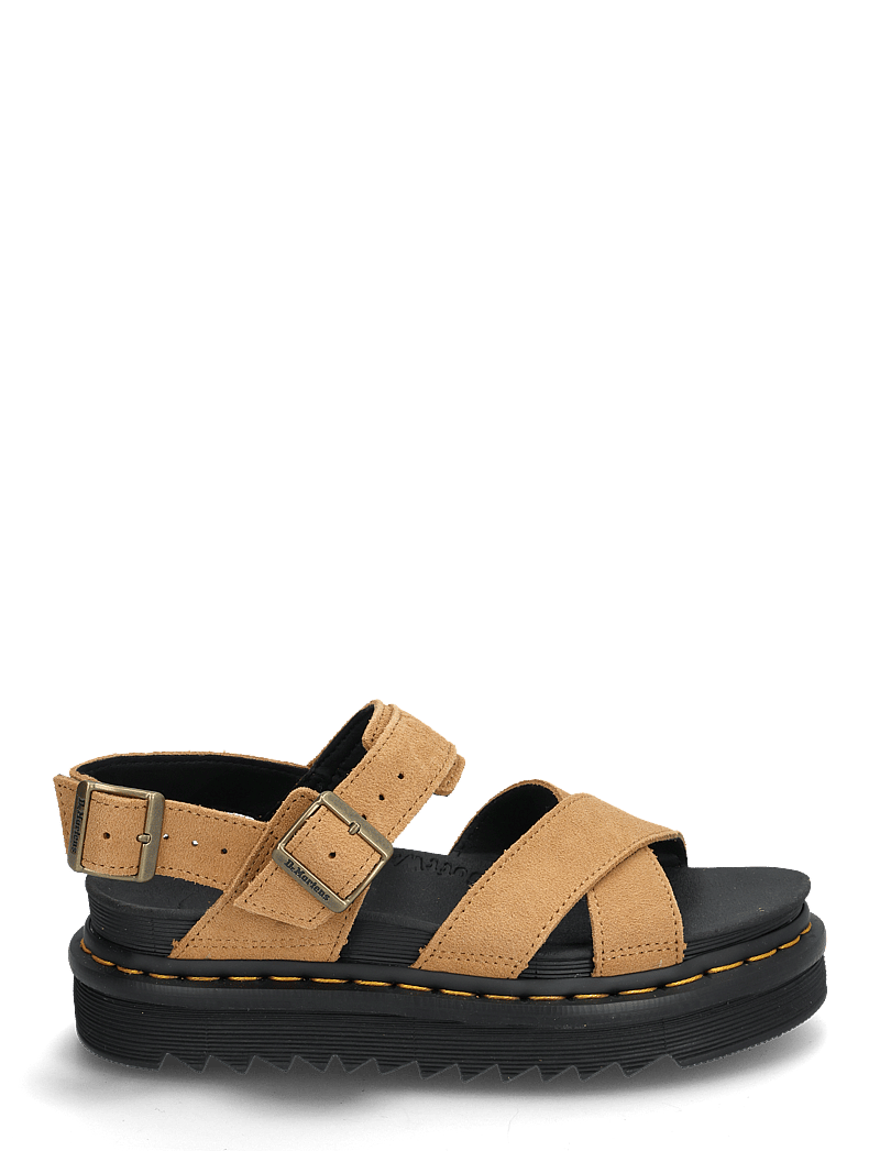 Dr. Martens - Voss Ii Tan Vt Eh Suede - flade sandaler - tan vt - 1