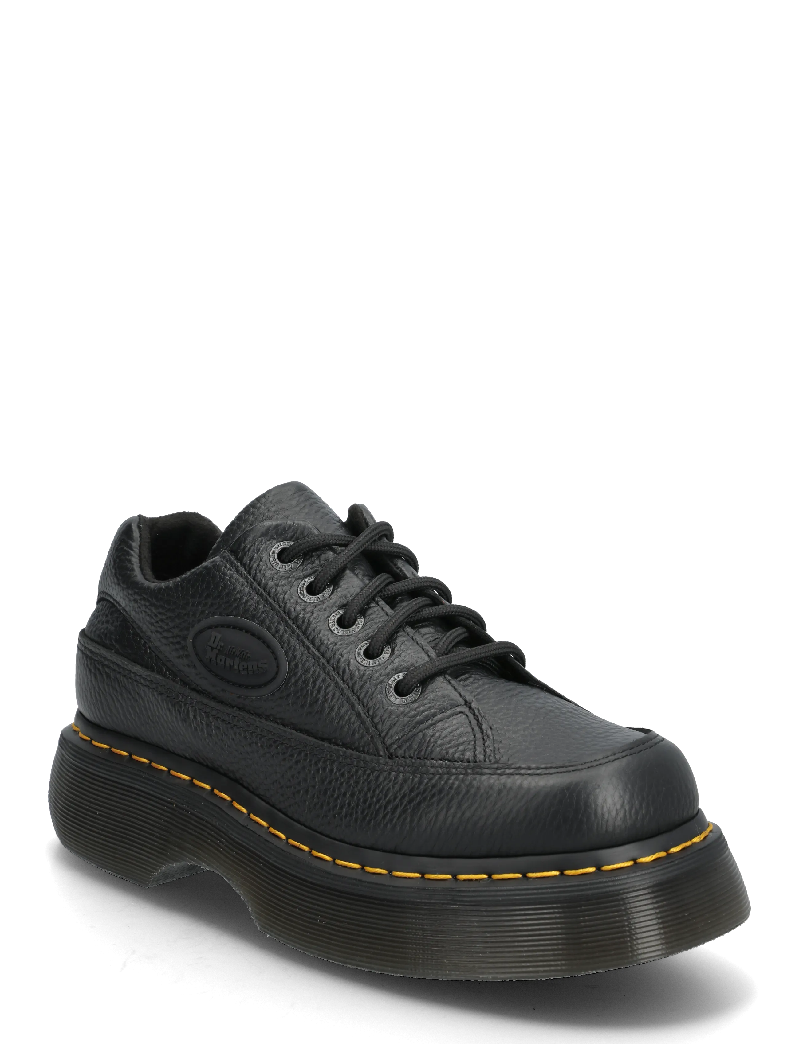 Dr. Martens Buzz 5I Black Milled Nappa, Kvinder, Plateau Snøresko, Sort, Str: 41
