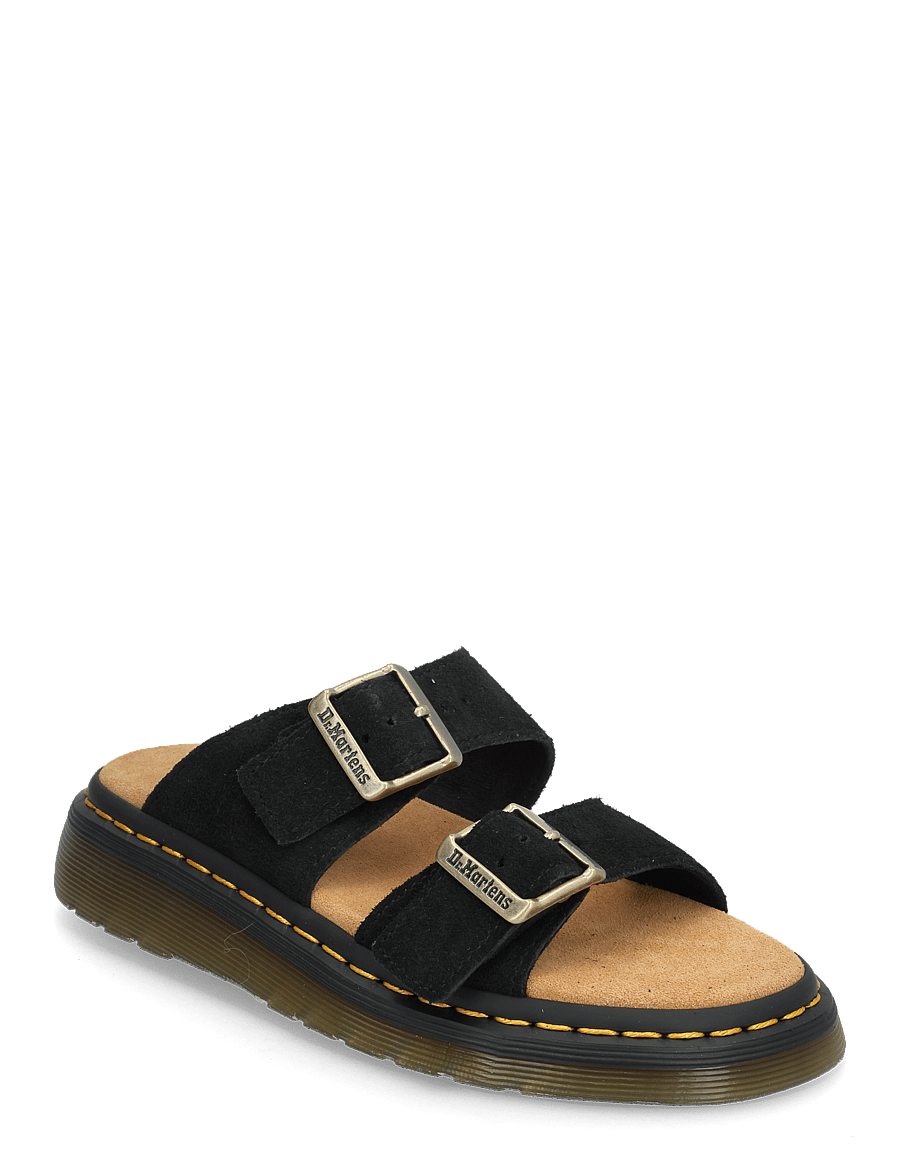 Dr. Martens - Josef Black Eh Suede - flache sandalen - black - 0