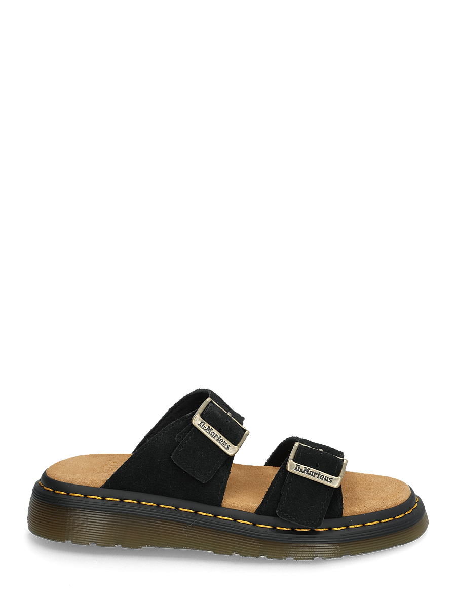 Dr. Martens - Josef Black Eh Suede - flache sandalen - black - 1
