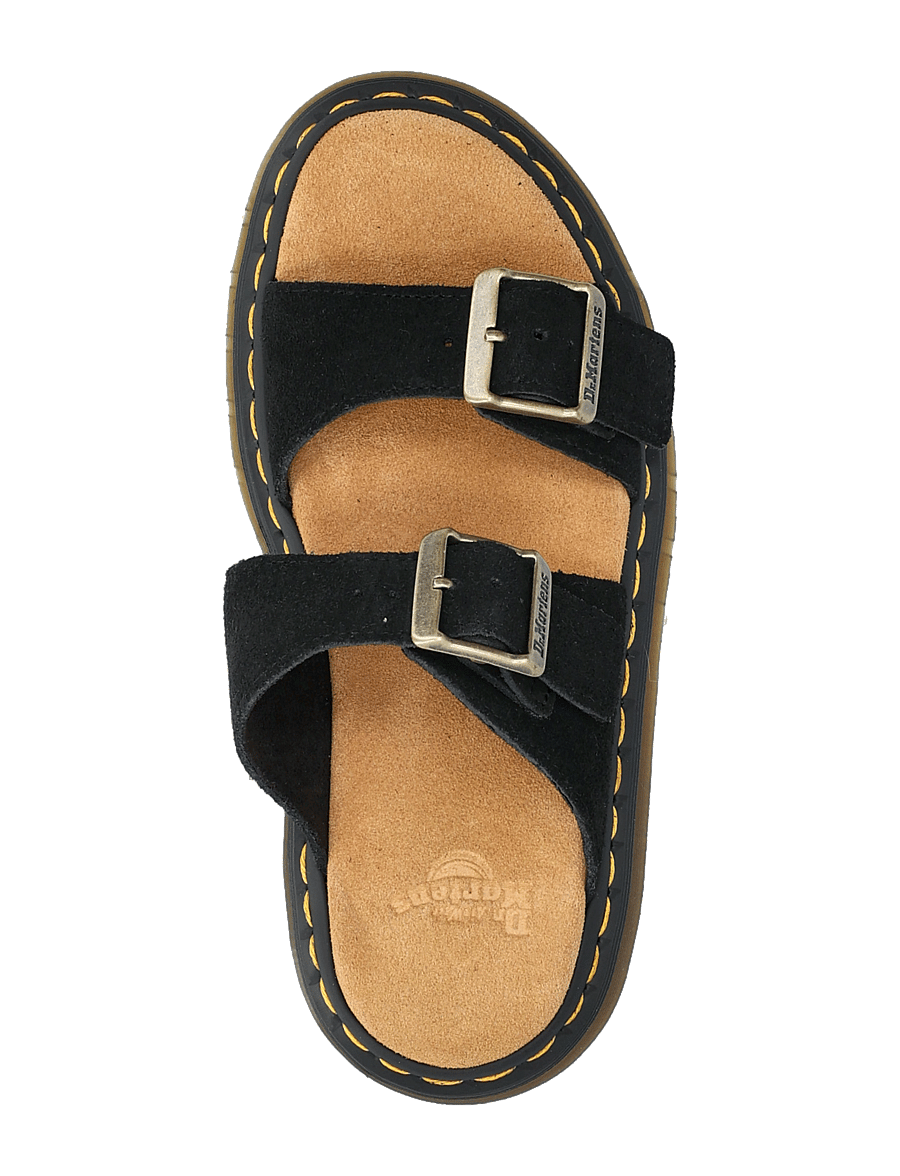 Dr. Martens - Josef Black Eh Suede - flache sandalen - black - 3