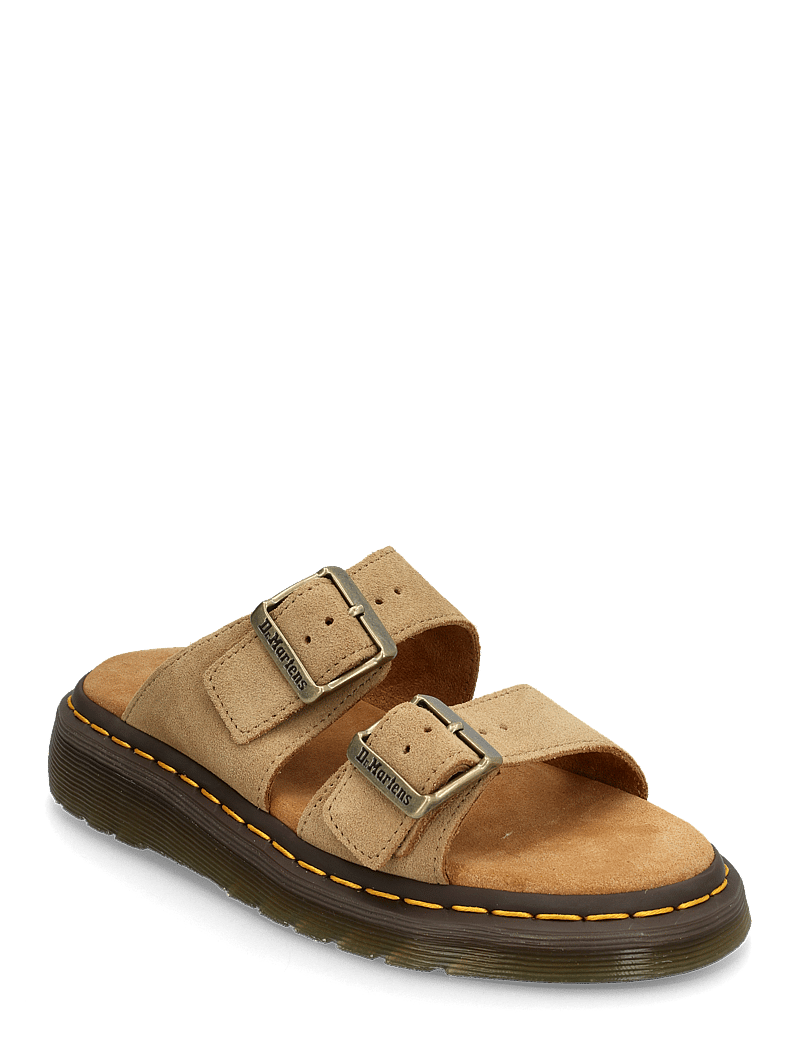Dr. Martens - Josef Savannah Tan Bronx Suede - płaskie sandały - savannah tan - 0