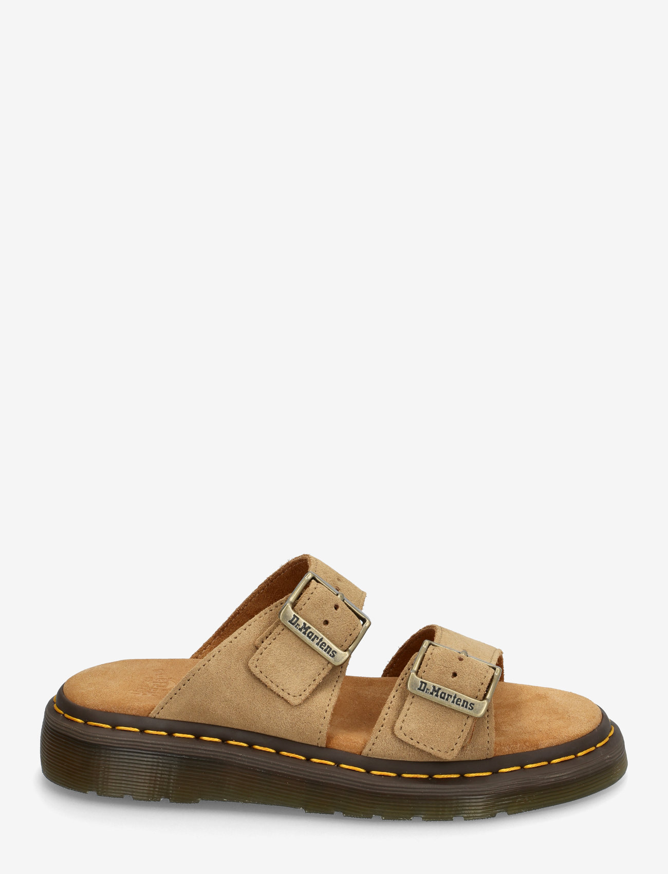 Dr. Martens - Josef Savannah Tan Bronx Suede - flat sandals - savannah tan - 1