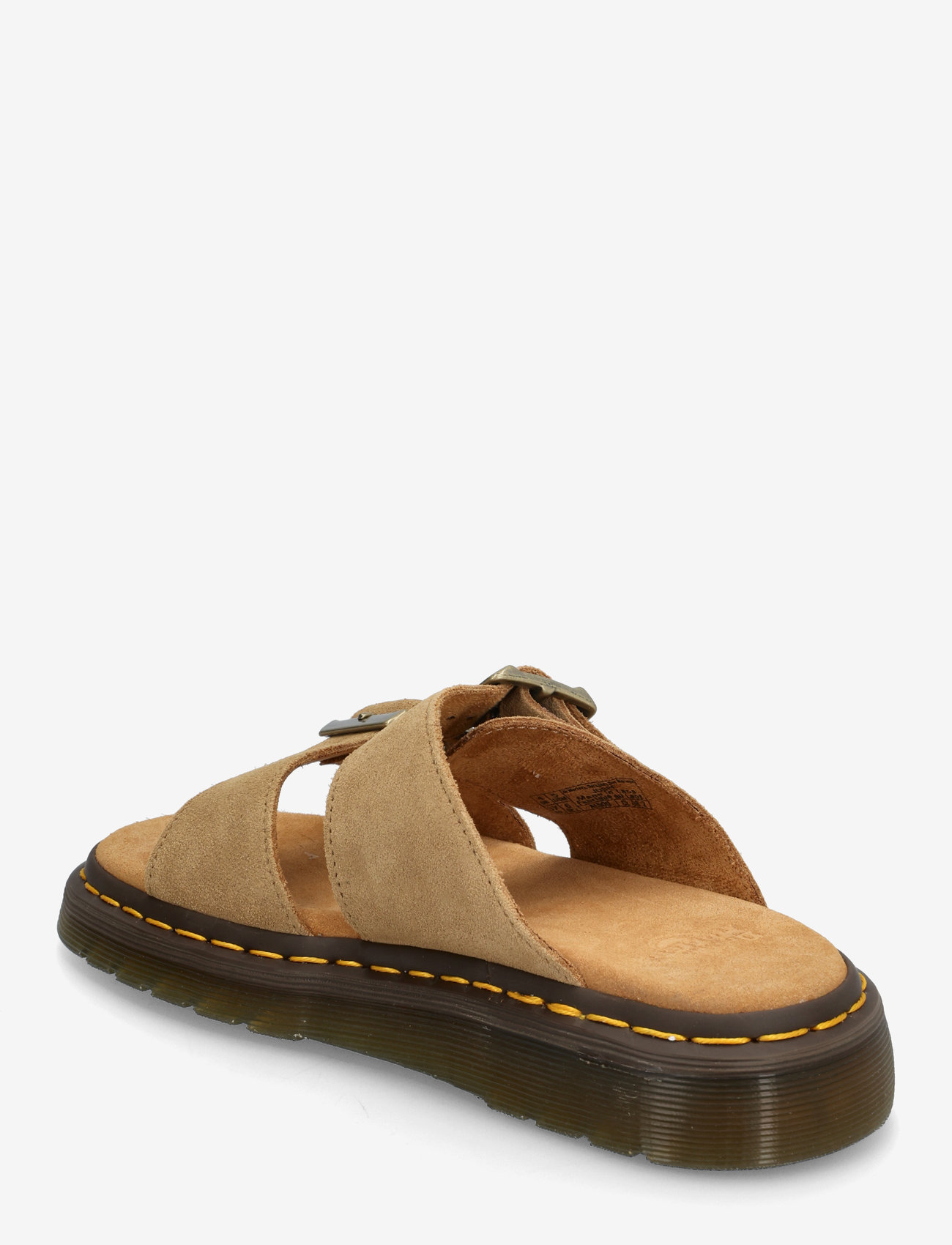 Dr. Martens - Josef Savannah Tan Bronx Suede - flat sandals - savannah tan - 2
