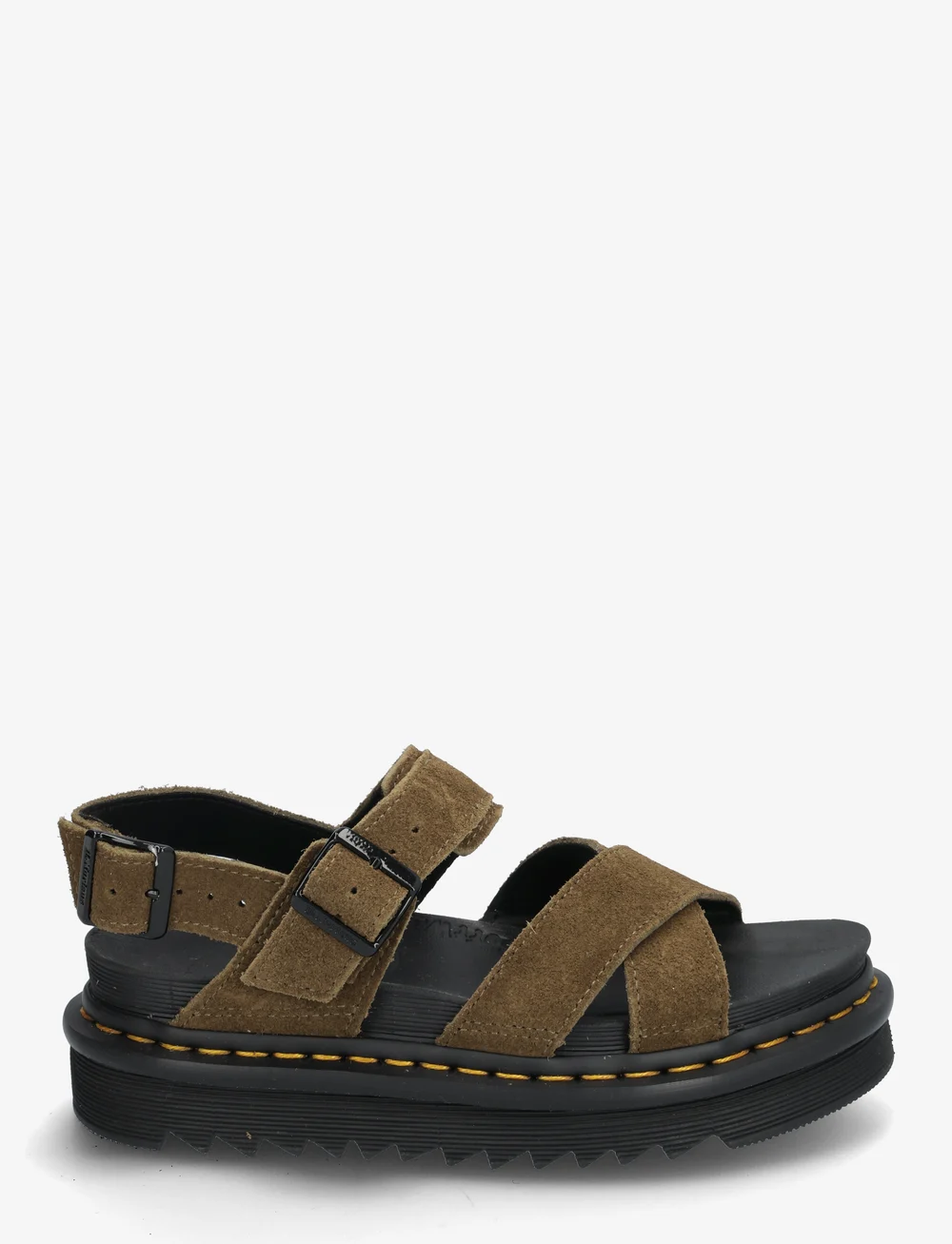 Dr. Martens - Voss Ii Dms Olive Bronx Suede - flache sandalen - dms olive - 1