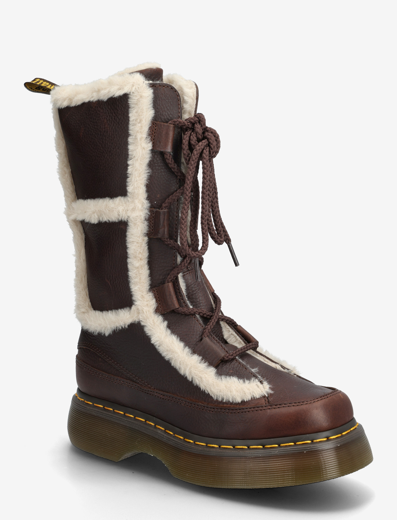 Dr. Martens - Buzz Lace Wl - varmforede sko - dark brown+natural - 0