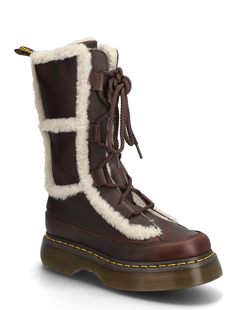 Dr. Martens - Buzz Lace Wl - varmforede sko - dark brown+natural - 0