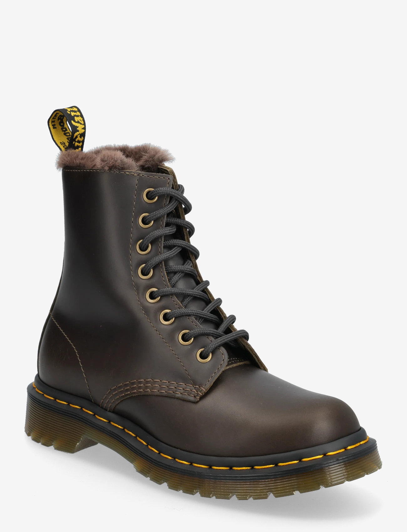 Dr. Martens - 1460 Serena - geschnürte stiefel - dark taupe - 0