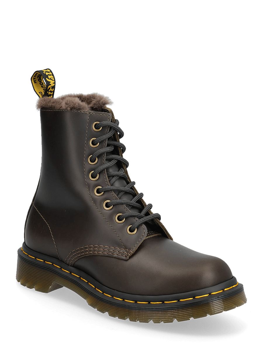 Dr. Martens - 1460 Serena - geschnürte stiefel - dark taupe - 0
