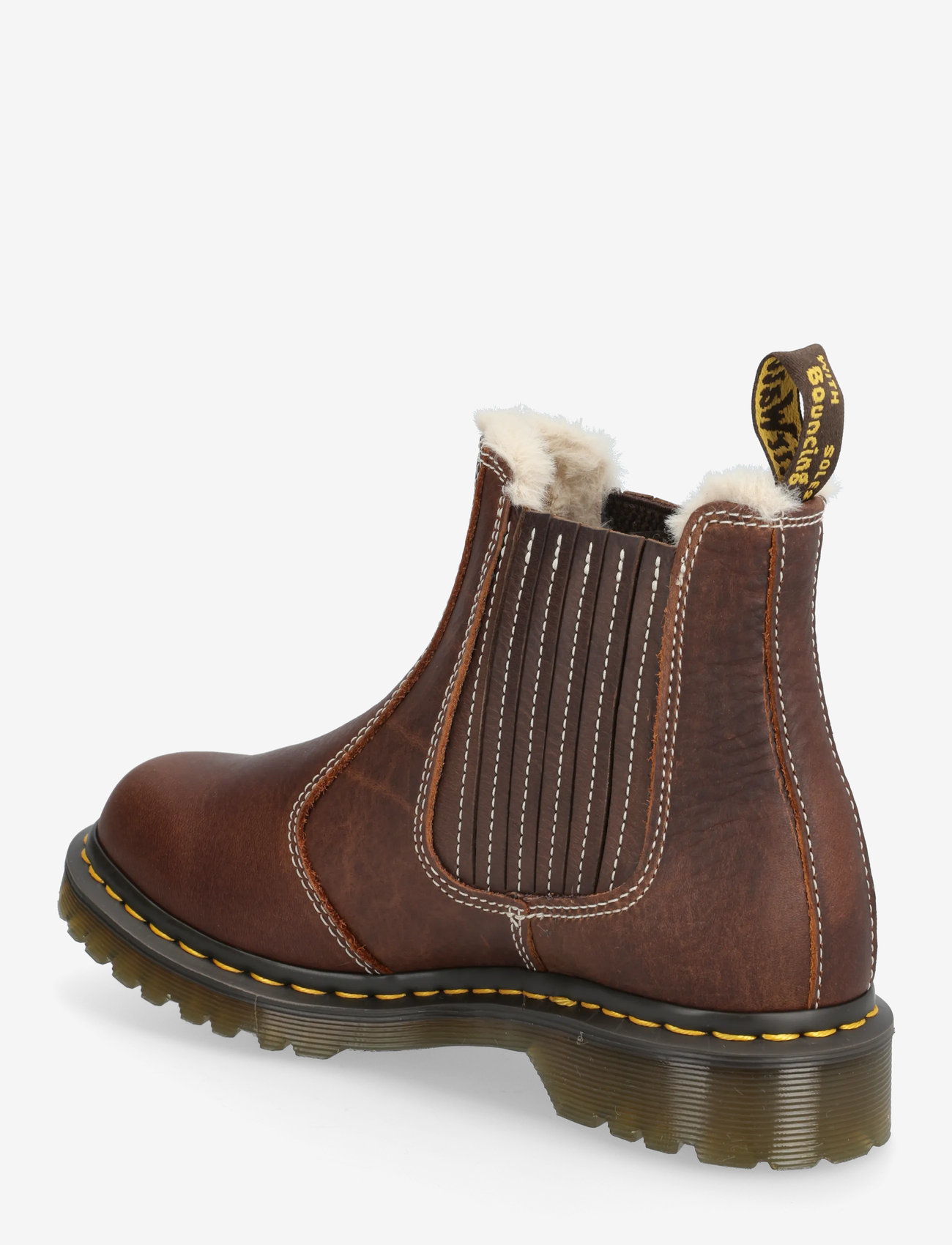 Dr. Martens - 2976 Leonore Ii Dark Brown Grizzly - flade ankelstøvler - brown grizzly - 2