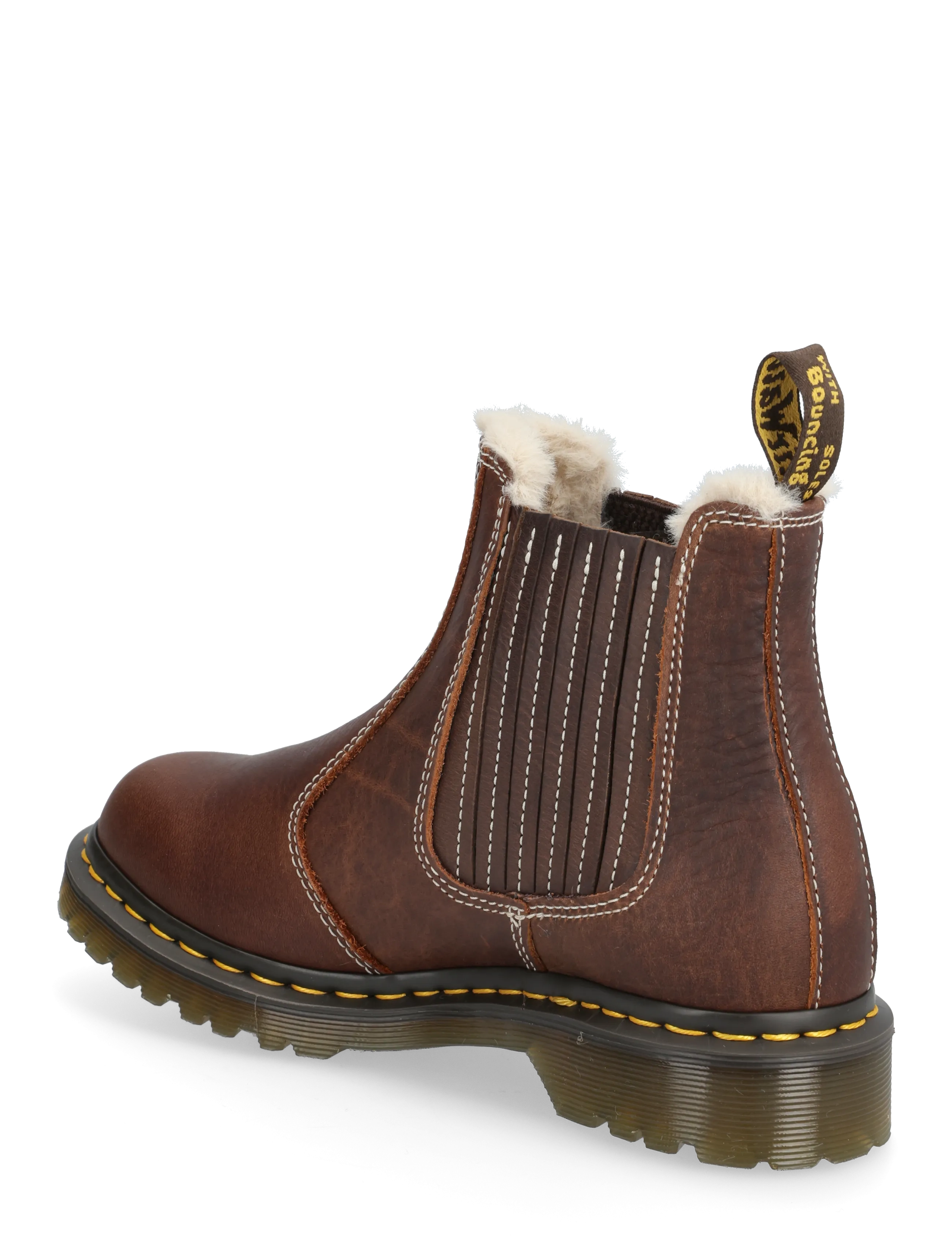 Dr. Martens - 2976 Leonore Ii Dark Brown Grizzly - tasapohjaiset nilkkurit - brown grizzly - 2