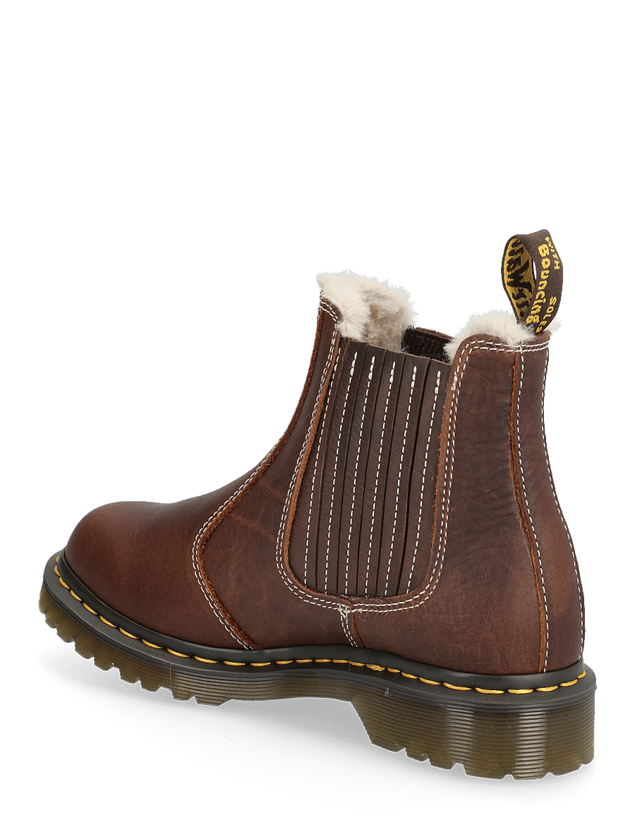 Dr. Martens - 2976 Leonore Ii Dark Brown Grizzly - tasapohjaiset nilkkurit - brown grizzly - 2