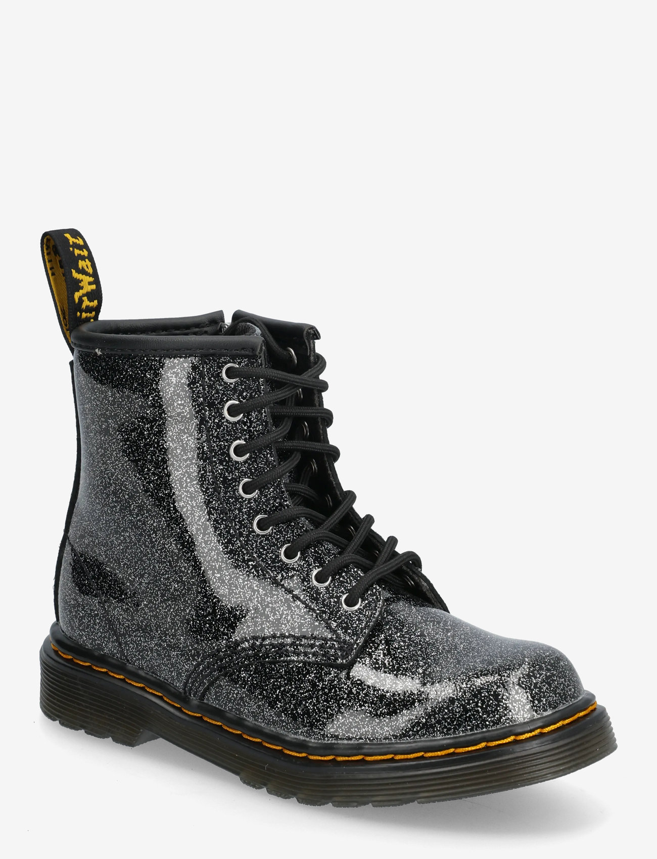 Dr. Martens - 1460 T Black+Silver Nebula Glitter - saapad - black+silver - 0