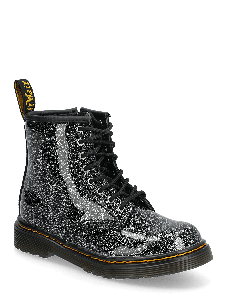 Dr. Martens - 1460 T Black+Silver Nebula Glitter - stiefel - black+silver - 0