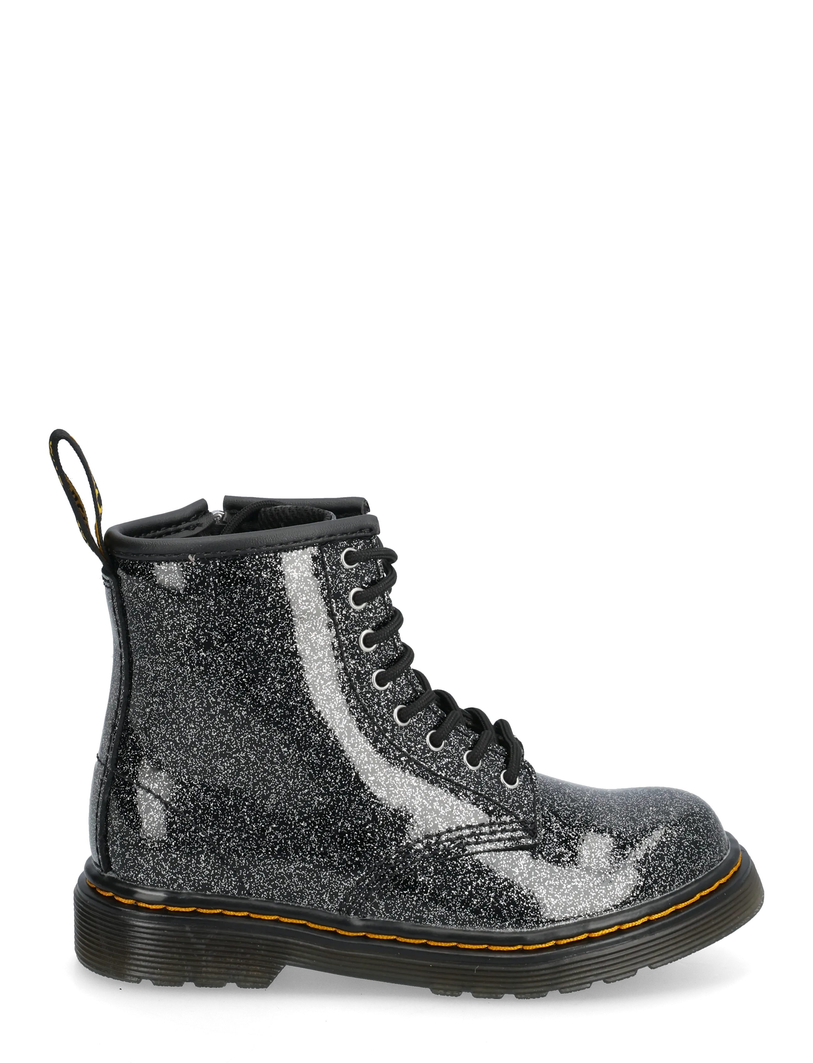 Dr. Martens - 1460 T Black+Silver Nebula Glitter - støvler - black+silver - 1