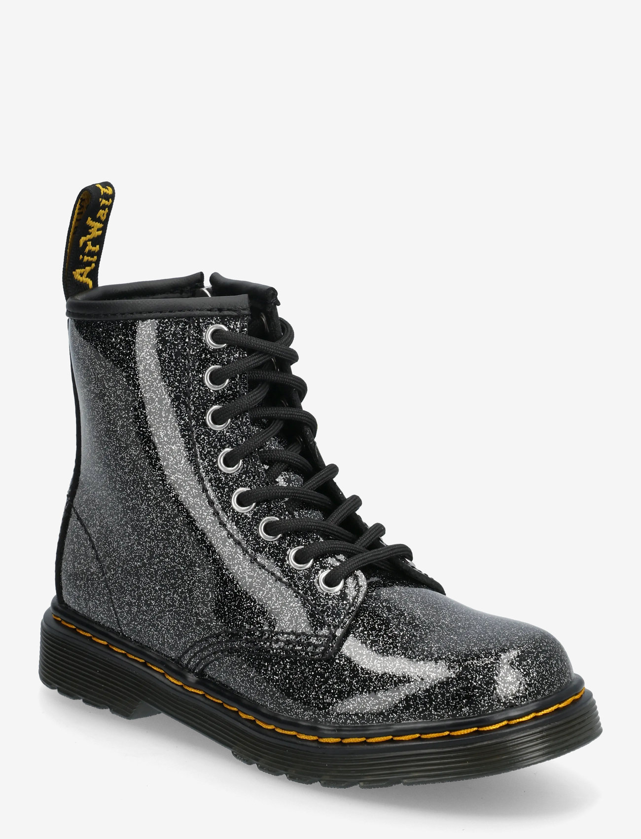 Dr. Martens - 1460 J Black+Silver Nebula Glitter - støvler - black+silver - 0