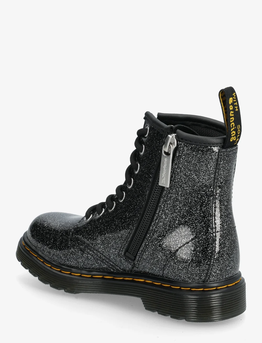 Dr. Martens - 1460 J Black+Silver Nebula Glitter - kozaki - black+silver - 2