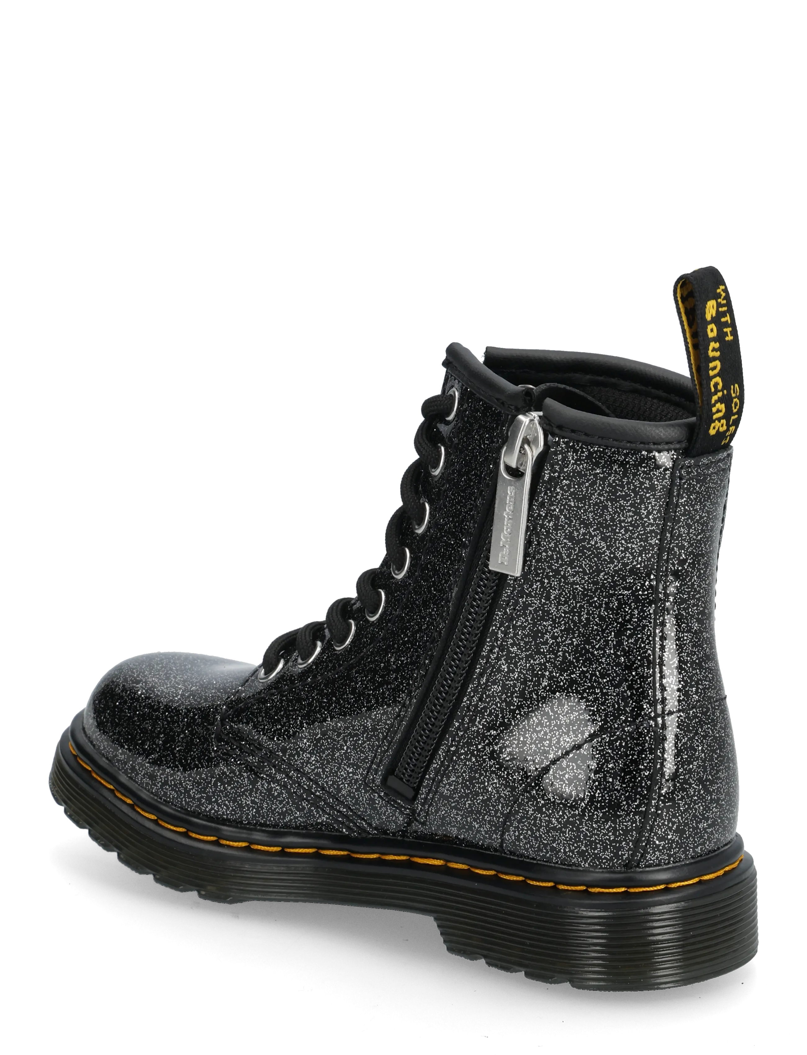 Dr. Martens - 1460 J Black+Silver Nebula Glitter - black+silver - 2