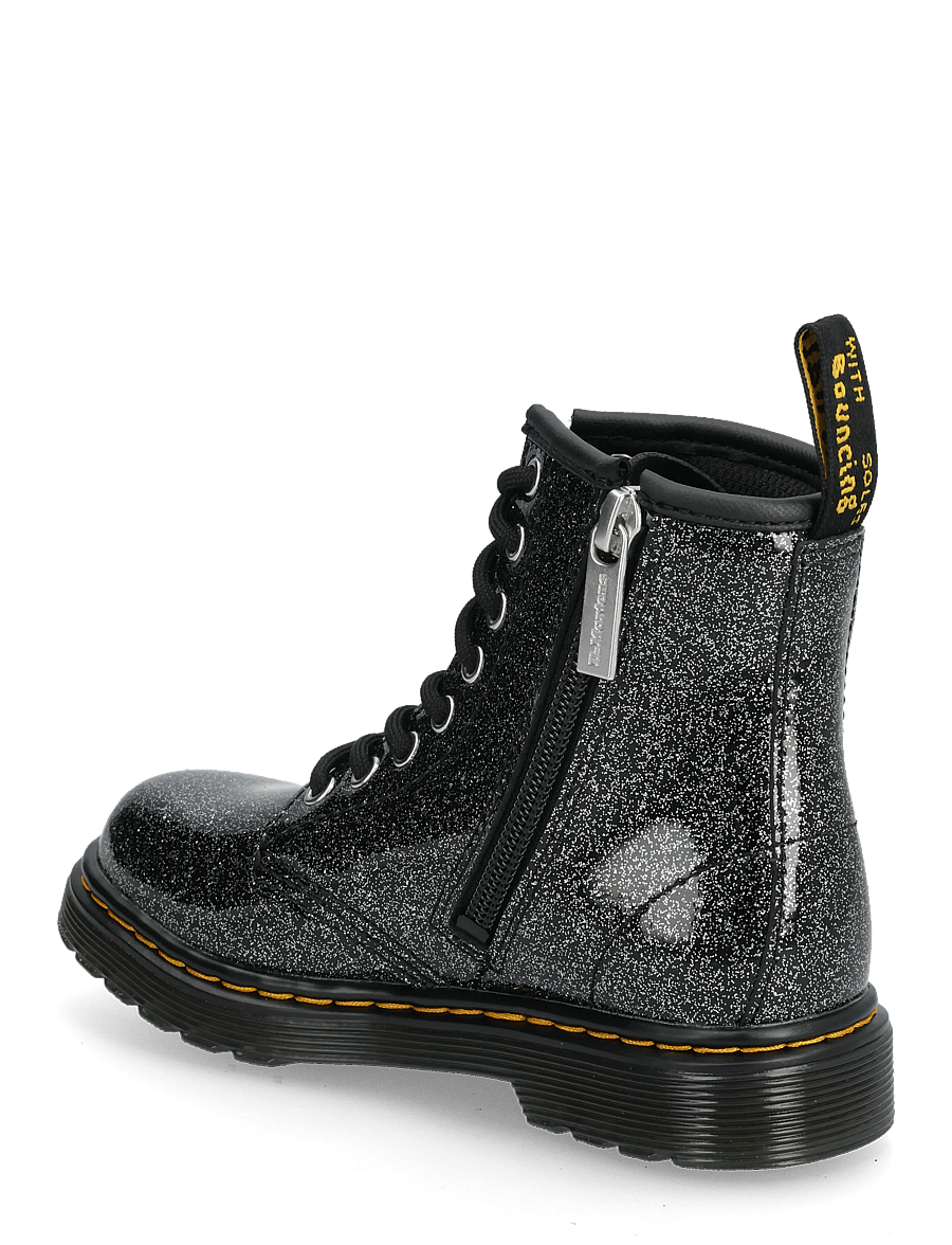 Dr. Martens - 1460 J Black+Silver Nebula Glitter - stiefel - black+silver - 2