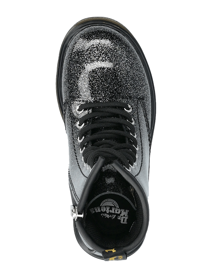 Dr. Martens - 1460 J Black+Silver Nebula Glitter - stiefel - black+silver - 3