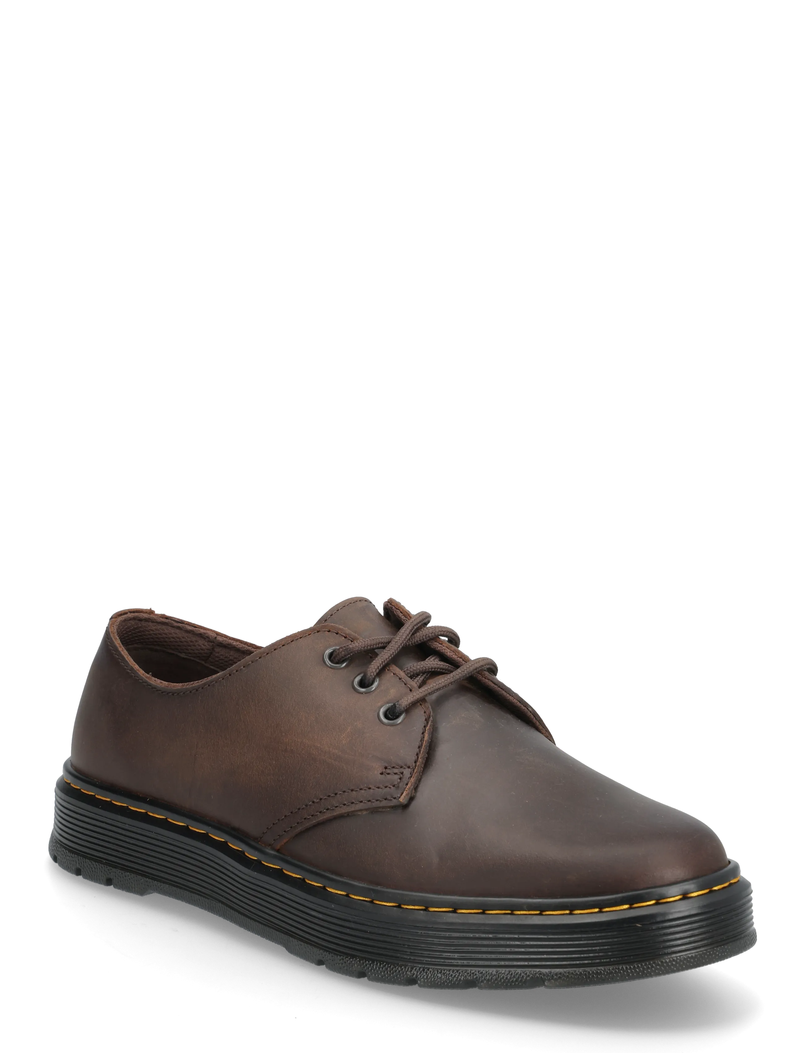 Dr. Martens Brookline Lo Dark Brown Crazy Horse, 43, Brown, Business > Derby Sko, Herre