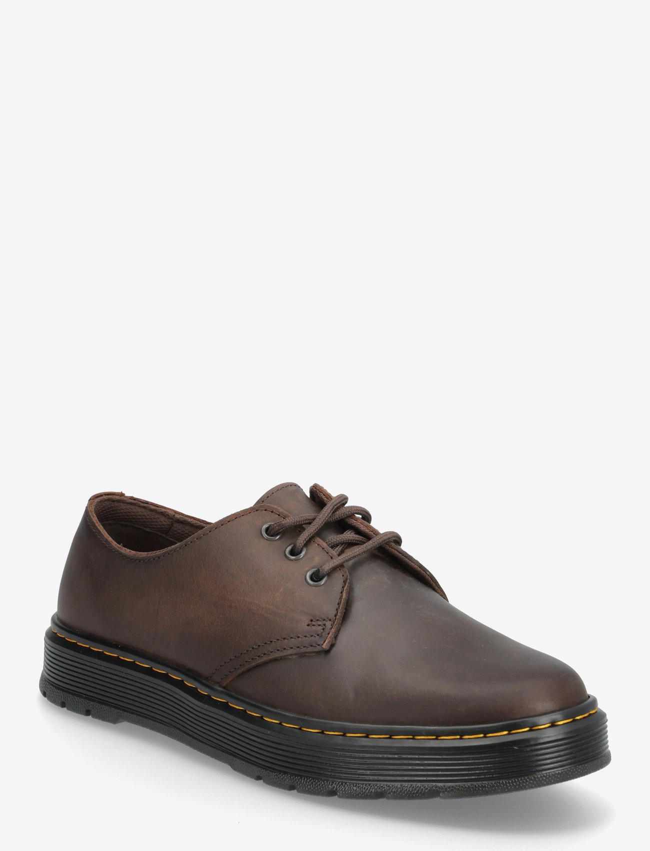 Dr. Martens - Brookline Lo Dark Brown Crazy Horse - derby-schuhe - dark brown - 0