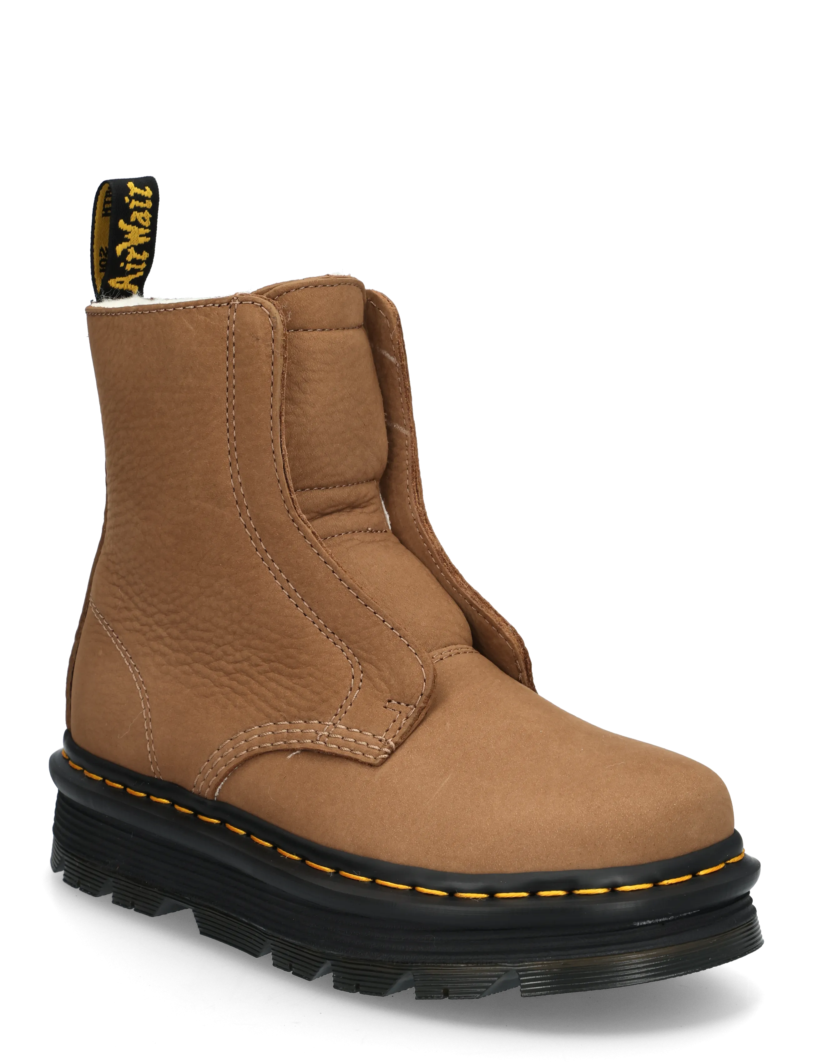 Dr. Martens Zebzag Laceless Wl Cocoa Brown Milled Nubuck Wp - Støvler - COCOA BROWN / brown