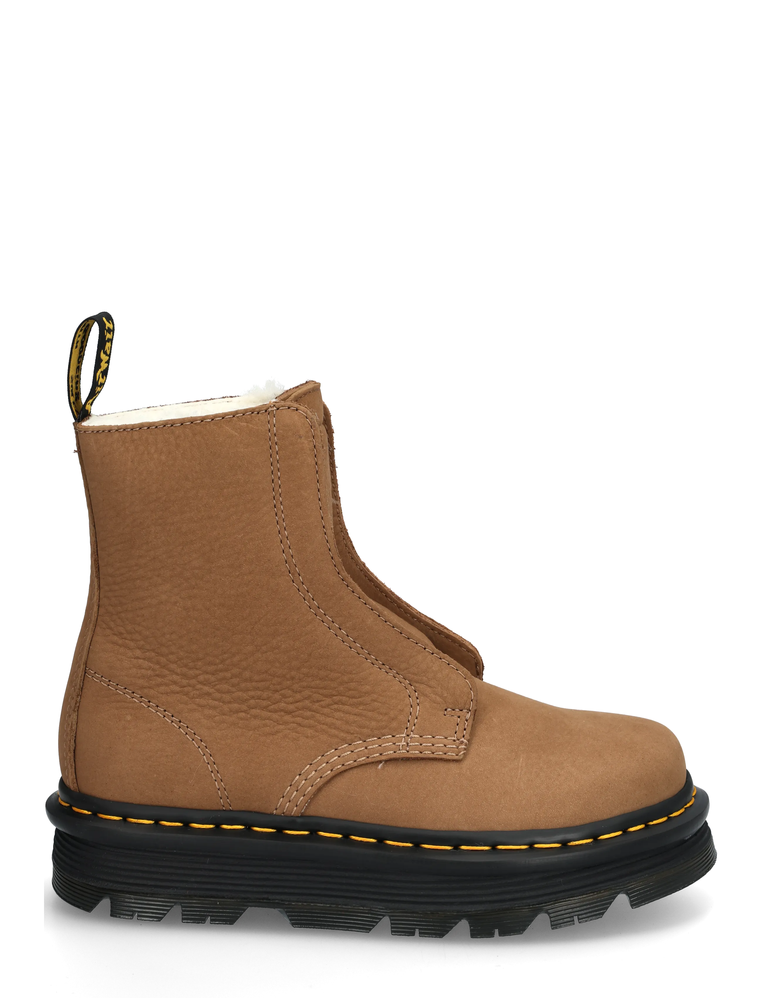 Dr. Martens - Zebzag Laceless Wl Cocoa Brown Milled Nubuck Wp - platta ankelboots - cocoa brown - 2