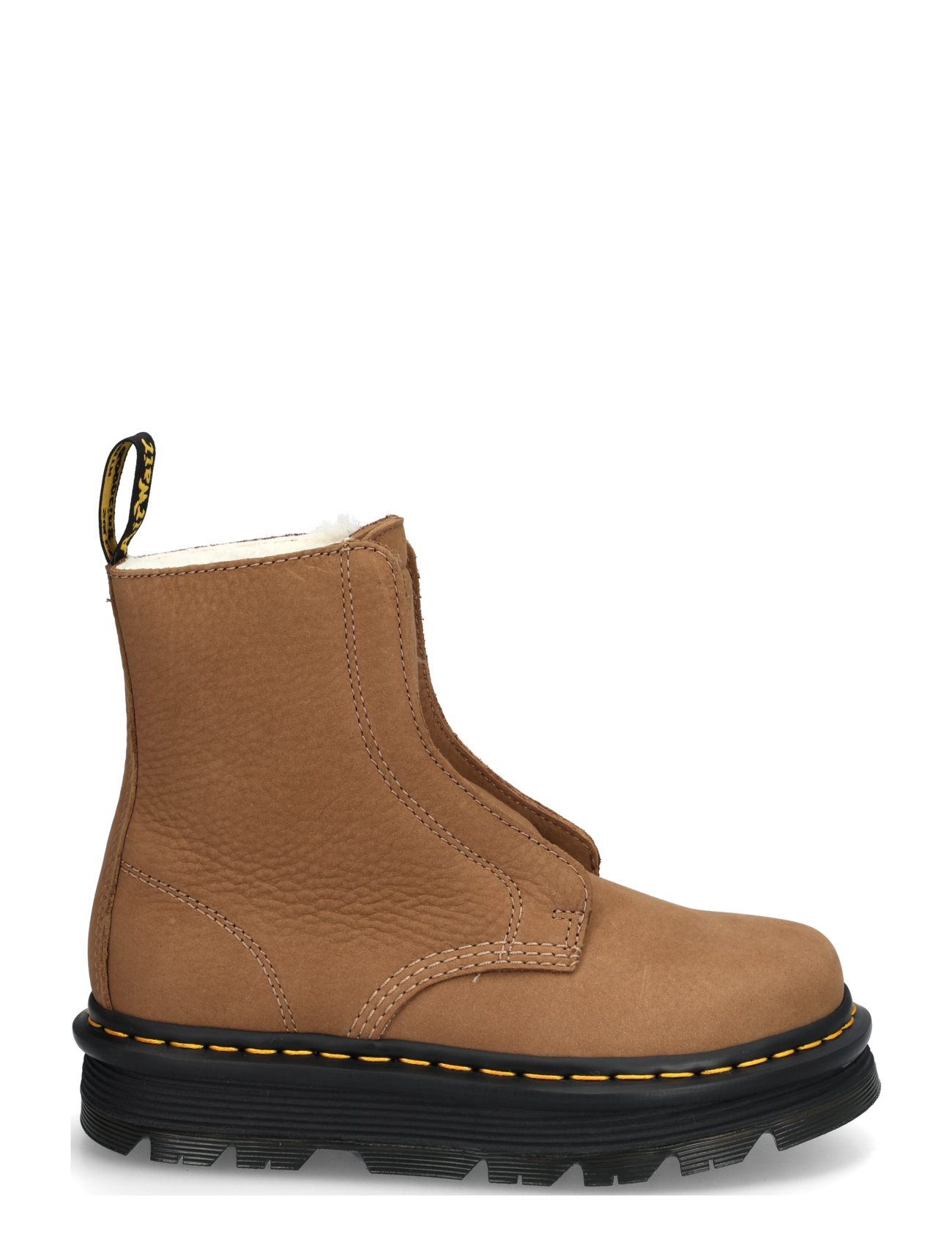 Dr. Martens - Zebzag Laceless Wl Cocoa Brown Milled Nubuck Wp - flat ankle boots - cocoa brown - 2